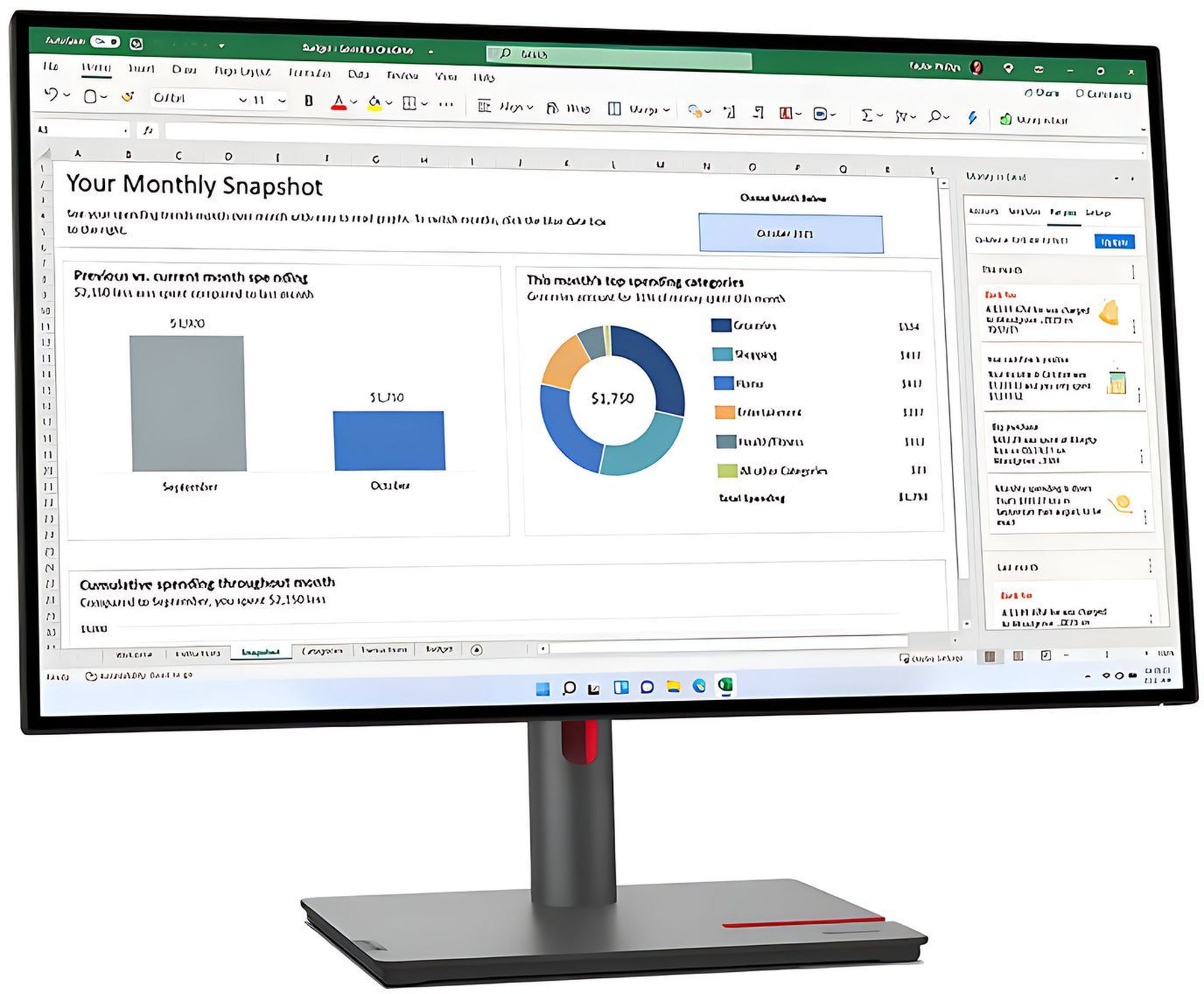 Lenovo ThinkVision P27h-30 63A1GAT1EU - visuel officiel 2 Lenovo ThinkVision P27h-30 63A1GAT1EU - visuel officiel 2
