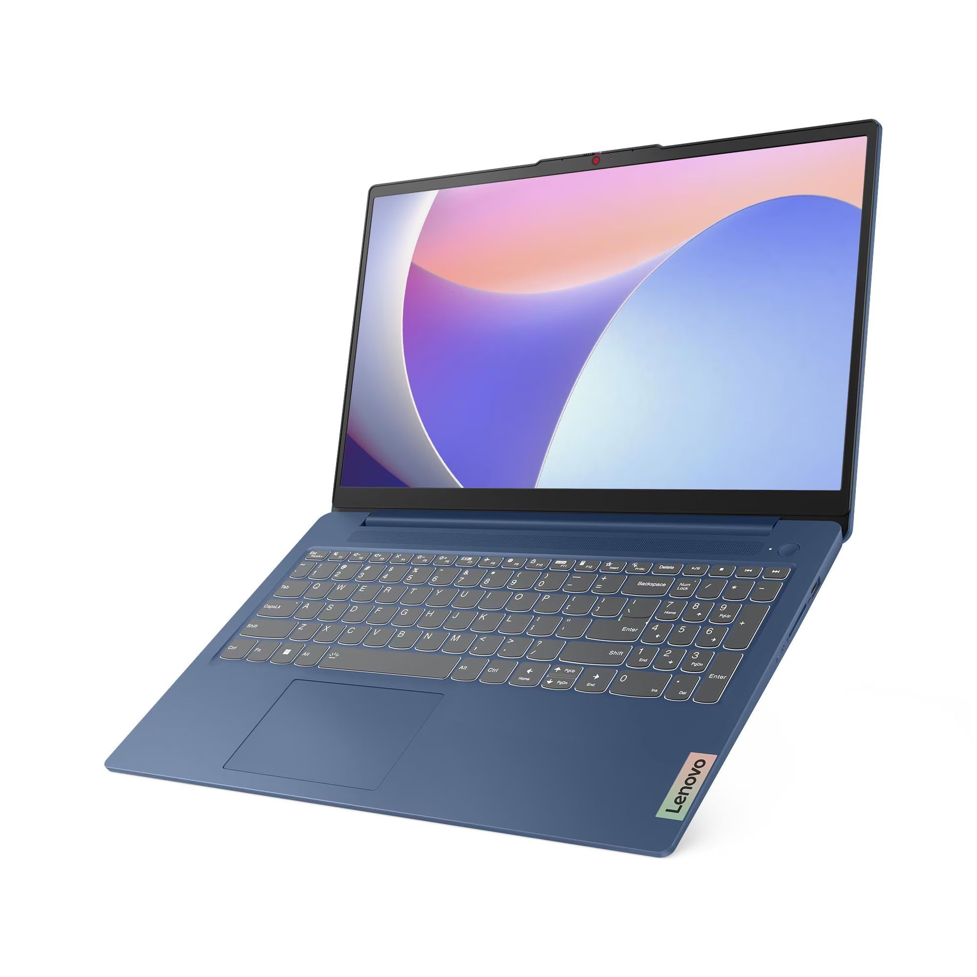 Design fin et léger du Lenovo IdeaPad Slim 3 15IAN8 bleu Lenovo IdeaPad Slim 3 82XB00GGFR profil droit
