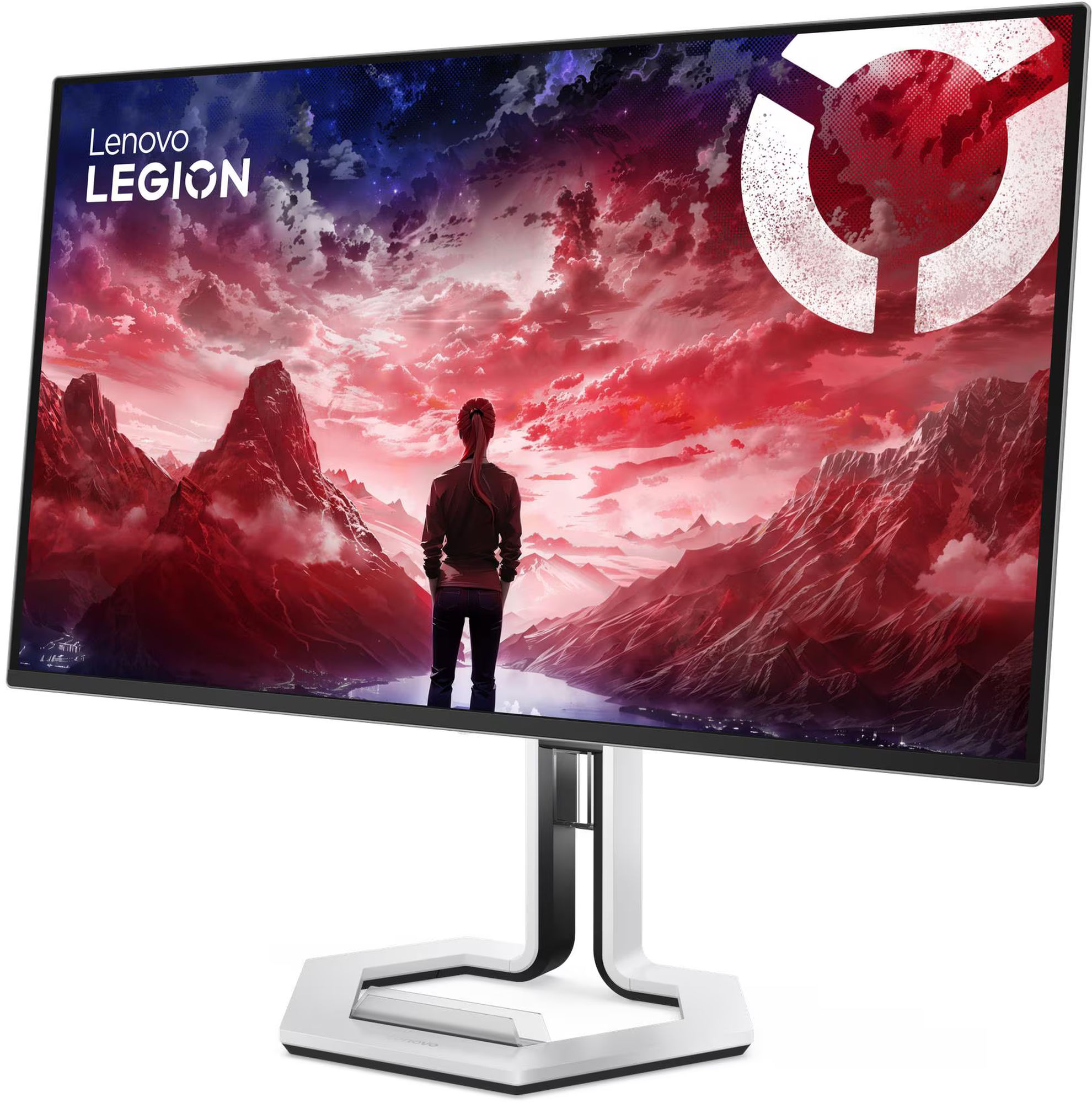 Lenovo Legion Pro 32UD-10 : moniteur gaming 4K OLED vue de côté Lenovo Legion Pro 32UD-10 moniteur OLED 4K vue de trois-quarts droite