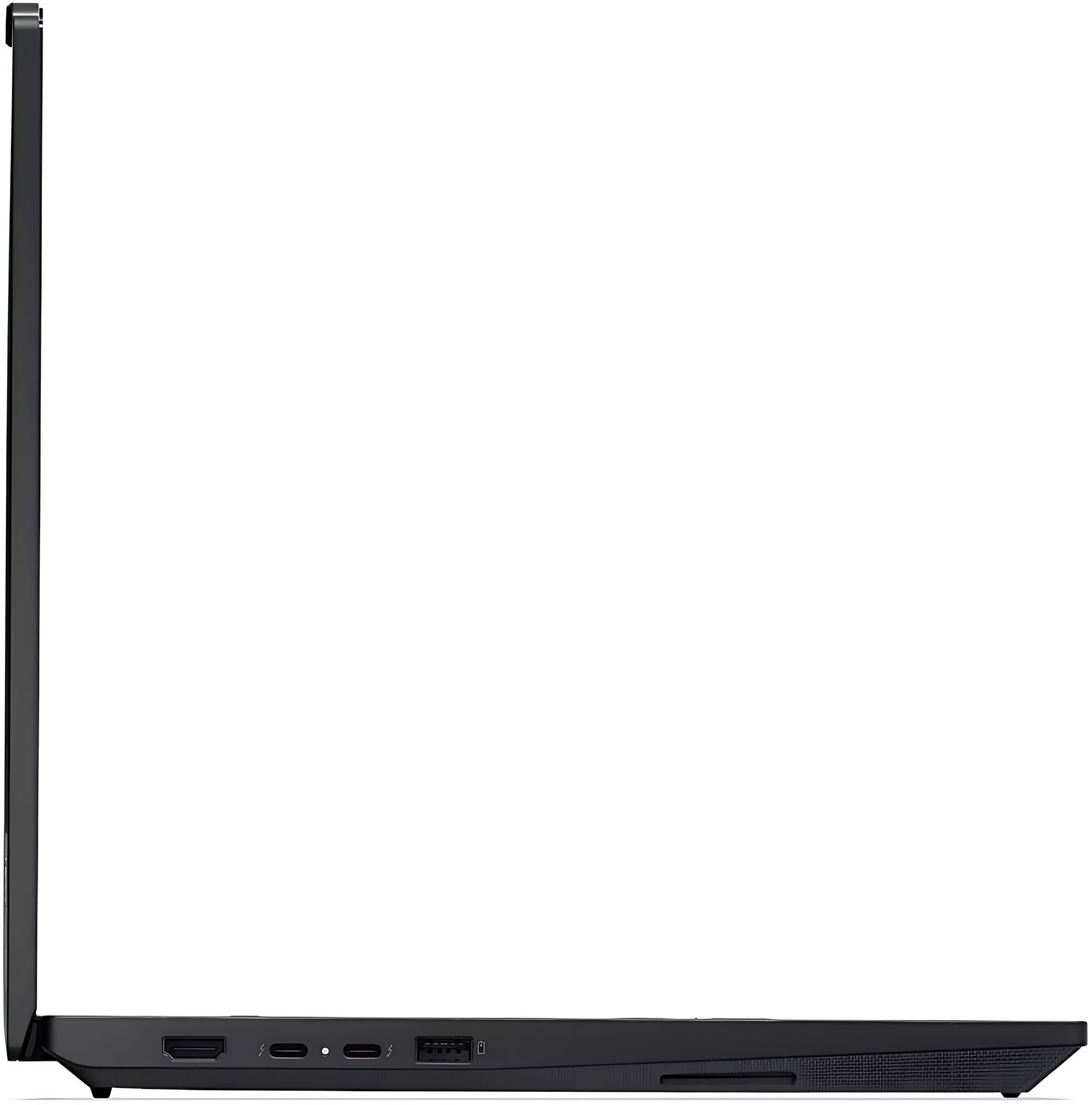 Lenovo ThinkPad P16v Gen 3 – ports USB-C, HDMI et USB sur le côté Connectique côté gauche du Lenovo ThinkPad P16v Gen 3 21RS000BFR
