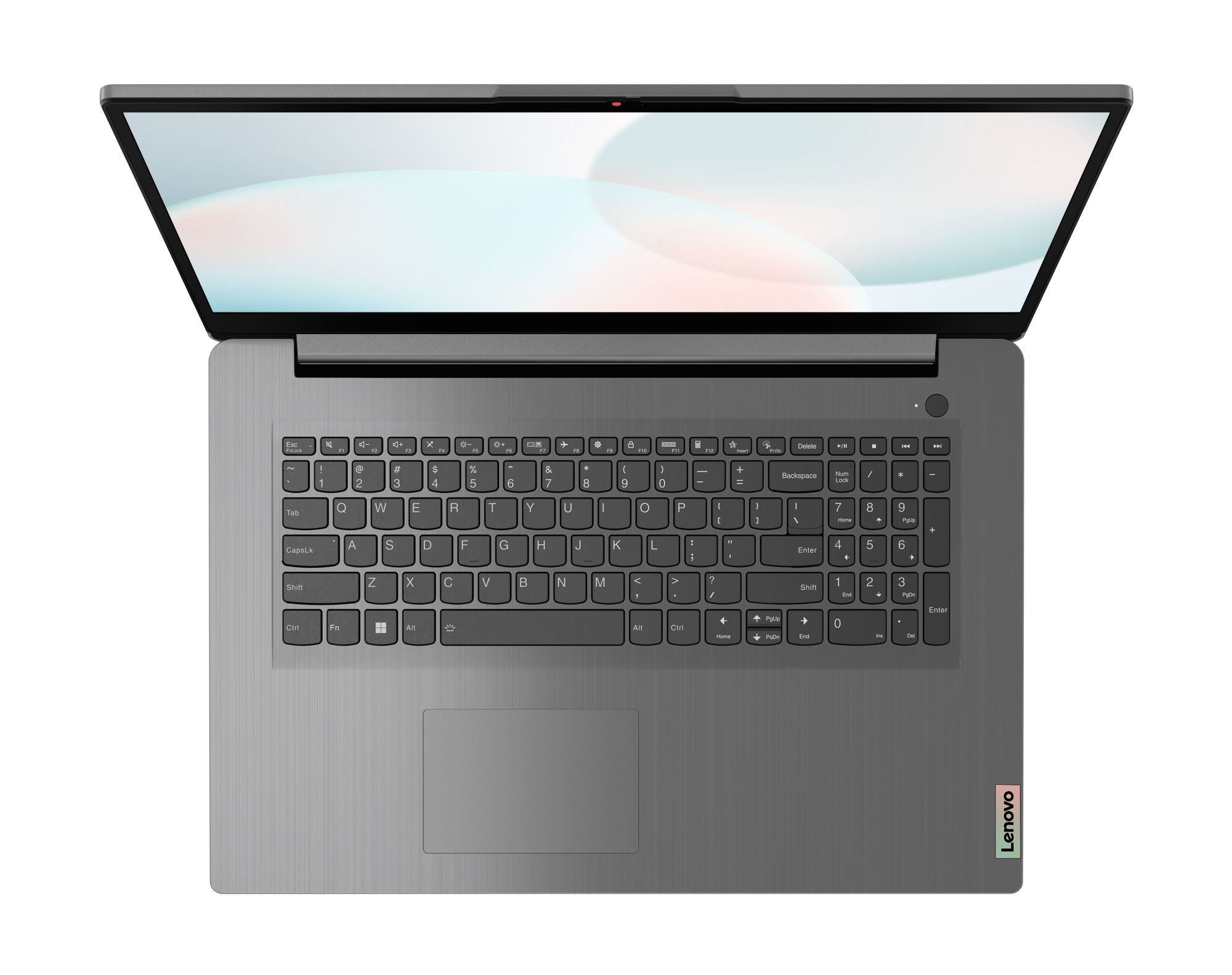 Lenovo IdeaPad 3 17ABA7 82RQ0079FR - vue du clavier et pavé numérique Lenovo IdeaPad 3 17ABA7 82RQ0079FR - vue du clavier et pavé numérique