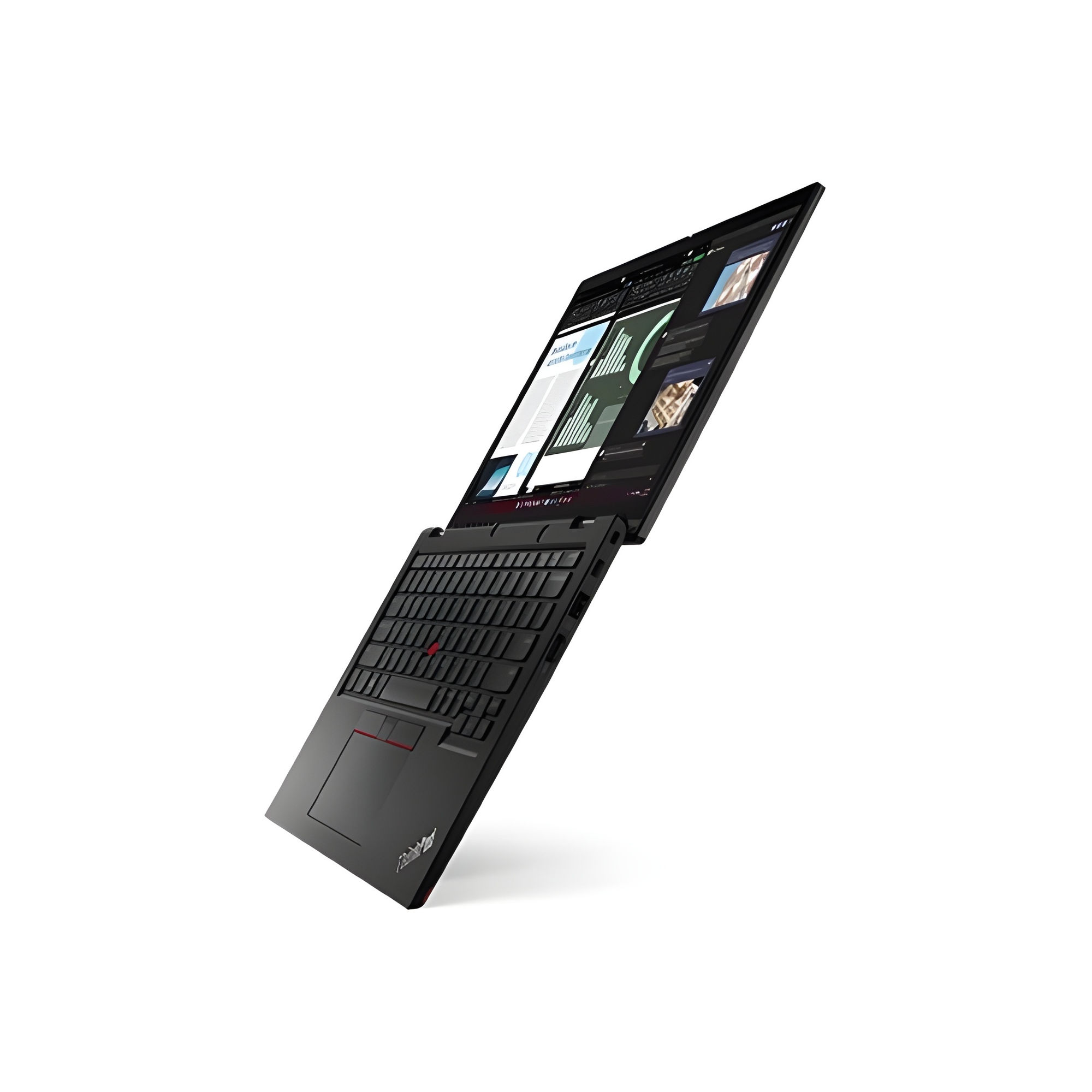 Lenovo ThinkPad L13 Yoga Gen 4 (21FR001UFR) - vue en mode chevalet Lenovo ThinkPad L13 Yoga Gen 4 (21FR001UFR) - vue en mode chevalet