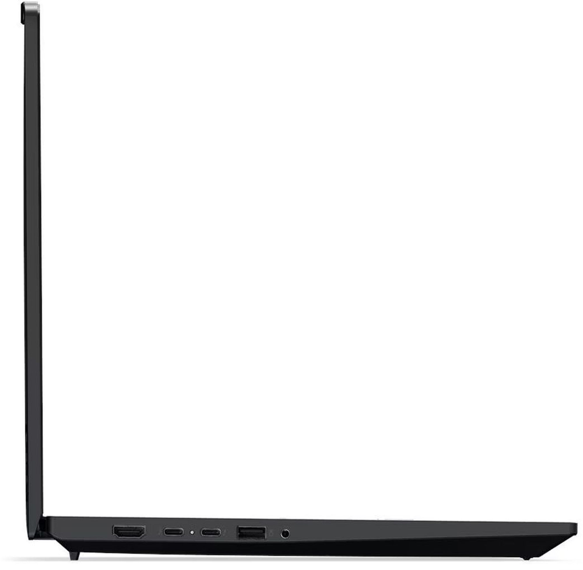 Lenovo ThinkPad P16s Gen 4 (21QV000YFR) - profil gauche et connectique Lenovo ThinkPad P16s Gen 4 (21QV000YFR) - profil gauche et connectique