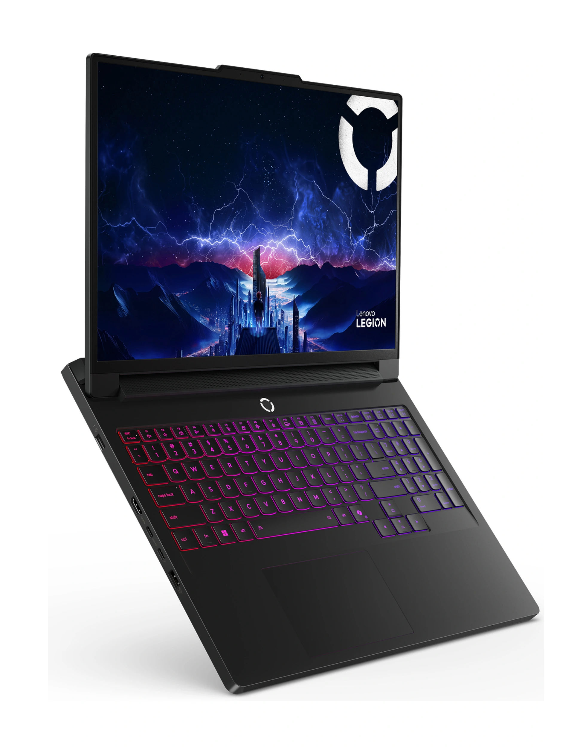 Lenovo Legion Pro 7 16IAX10H (83F500D5FR) - vue avant inclinée Lenovo Legion Pro 7 16IAX10H 83F500D5FR - vue avant inclinée