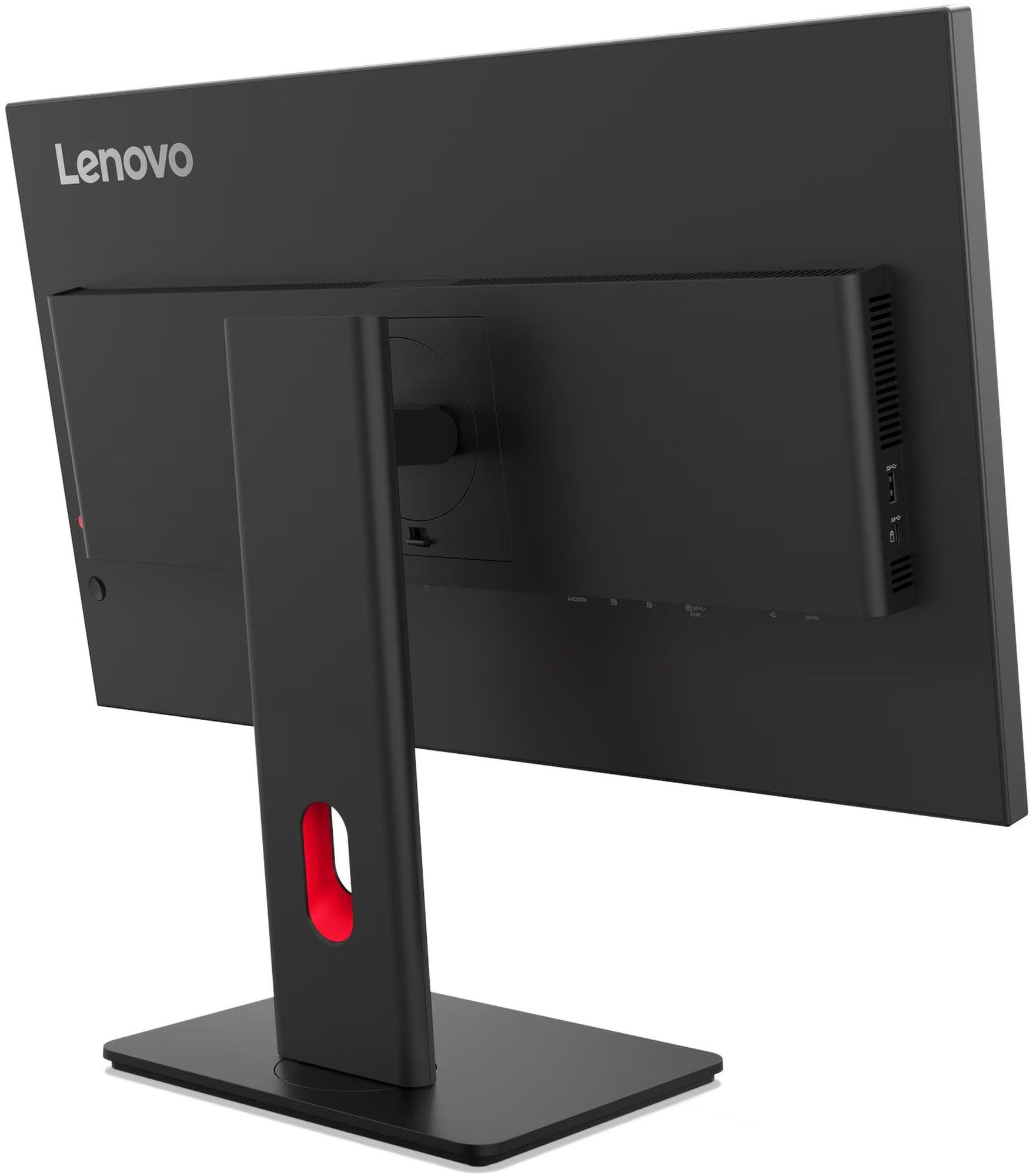 Lenovo ThinkVision T27QD-40 64AAGAT2EU vue arriere en angle Lenovo ThinkVision T27QD-40 64AAGAT2EU vue arriere en angle