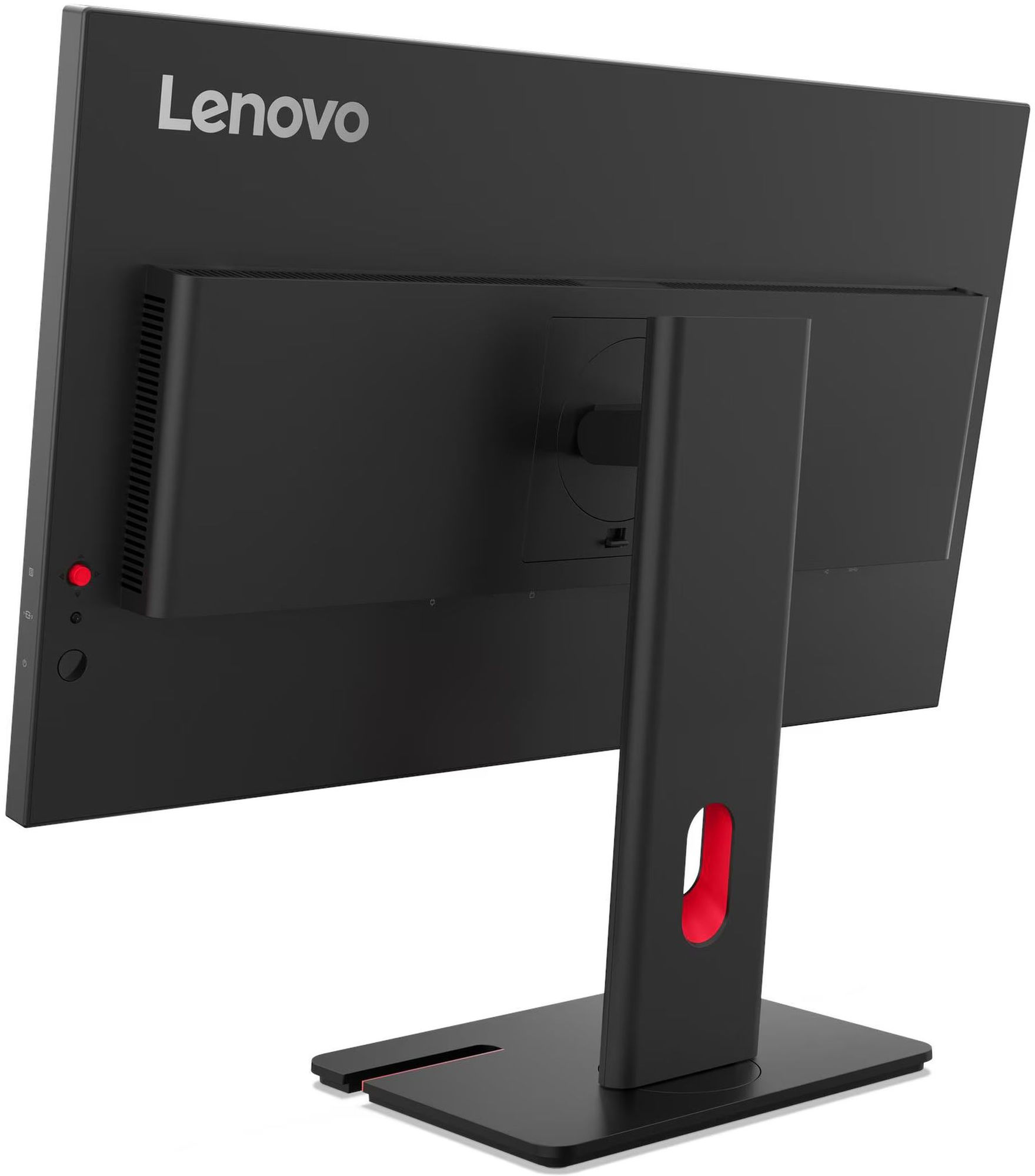 Lenovo ThinkVision T27QD-40 64AAGAT2EU vue arriere laterale Lenovo ThinkVision T27QD-40 64AAGAT2EU vue arriere laterale