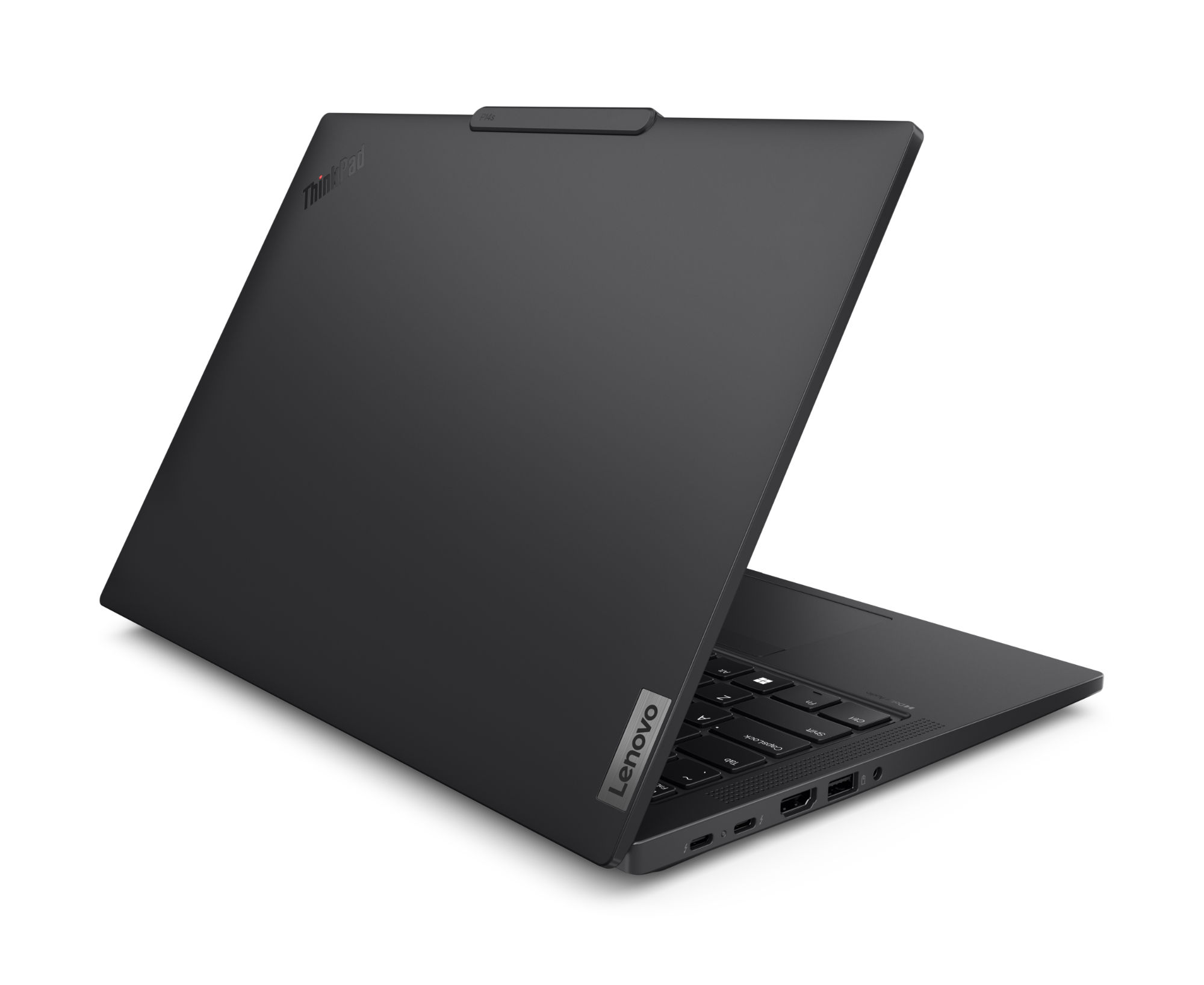 Lenovo ThinkPad P14s Gen 5 21ME003WFR vue arrière ouverte Lenovo ThinkPad P14s Gen 5 21ME003WFR vue arrière ouverte