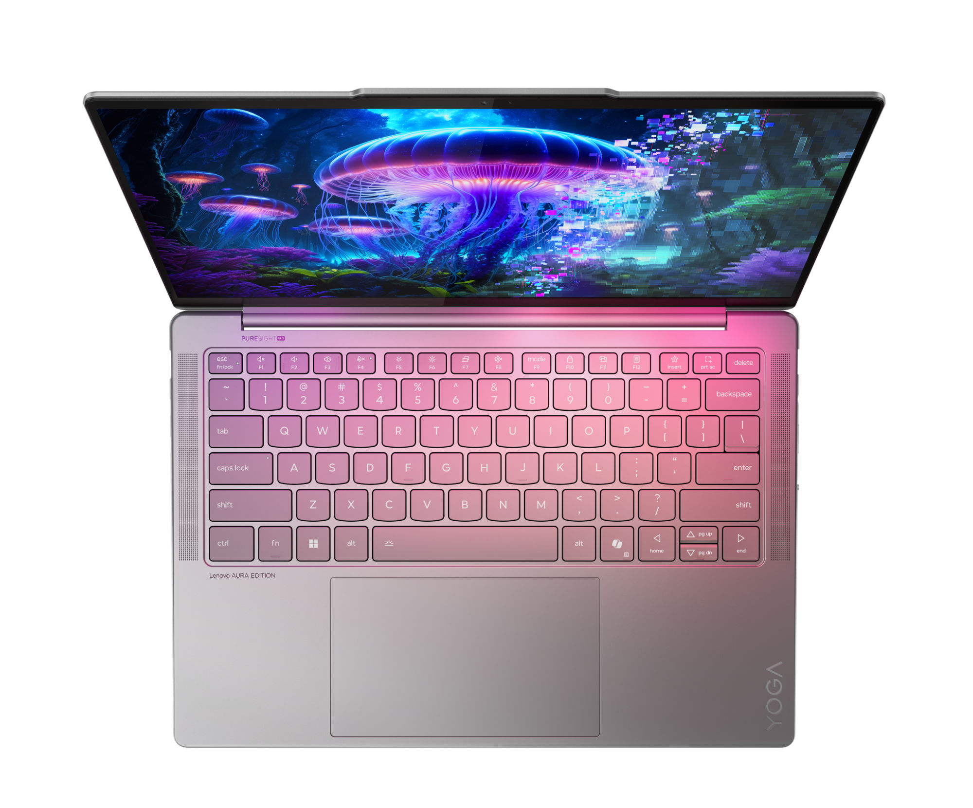 Lenovo Yoga Slim 7 14ILL10 83JX00CAFR vue du clavier et de l'écran Lenovo Yoga Slim 7 14ILL10 83JX00CAFR vue du clavier et de l'écran