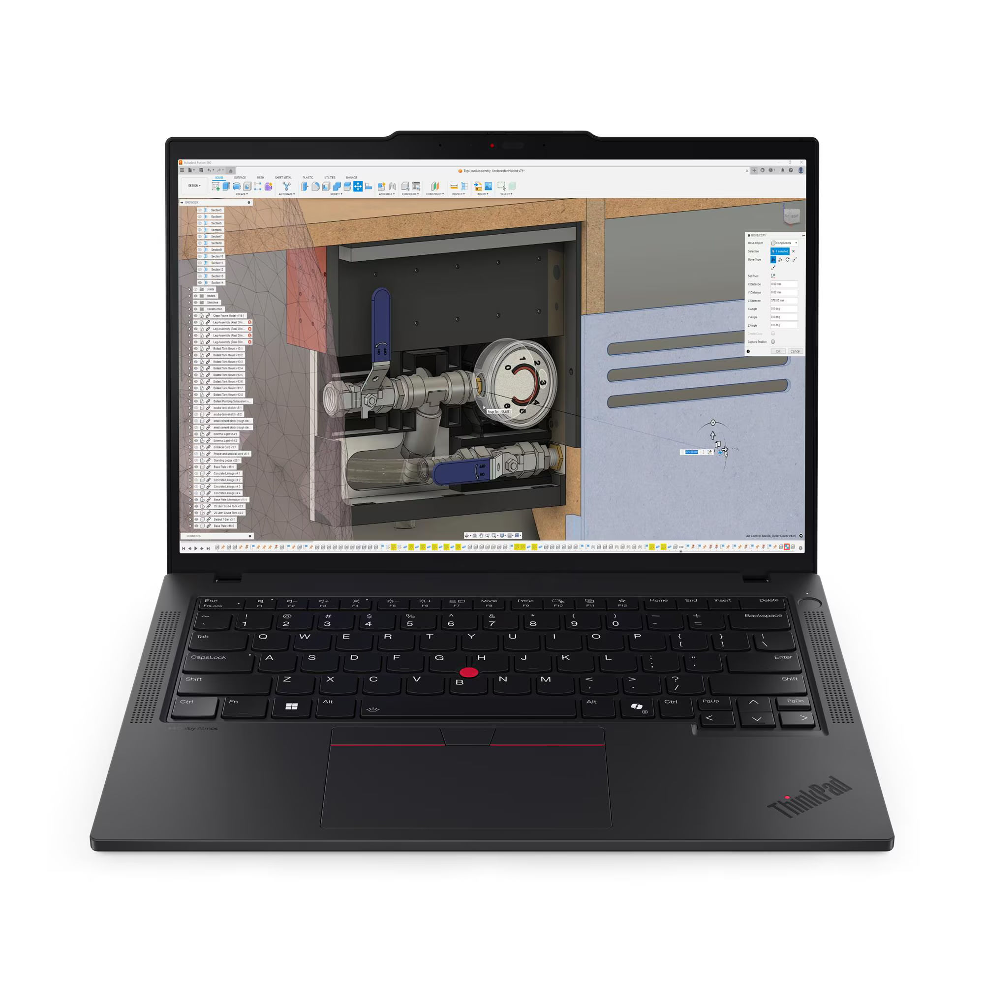 Lenovo ThinkPad P14s Gen 6 21QL006MFR vue de face Lenovo ThinkPad P14s Gen 6 21QL006MFR vue de face avec écran ouvert