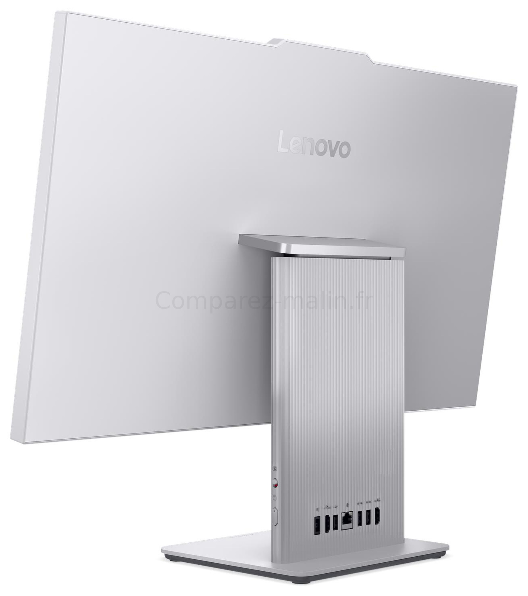 Lenovo IdeaCentre AIO 27IPH11 F0JJ000WFR - arrière trois quarts Lenovo IdeaCentre AIO 27IPH11 F0JJ000WFR vue trois quarts arrière avec pied