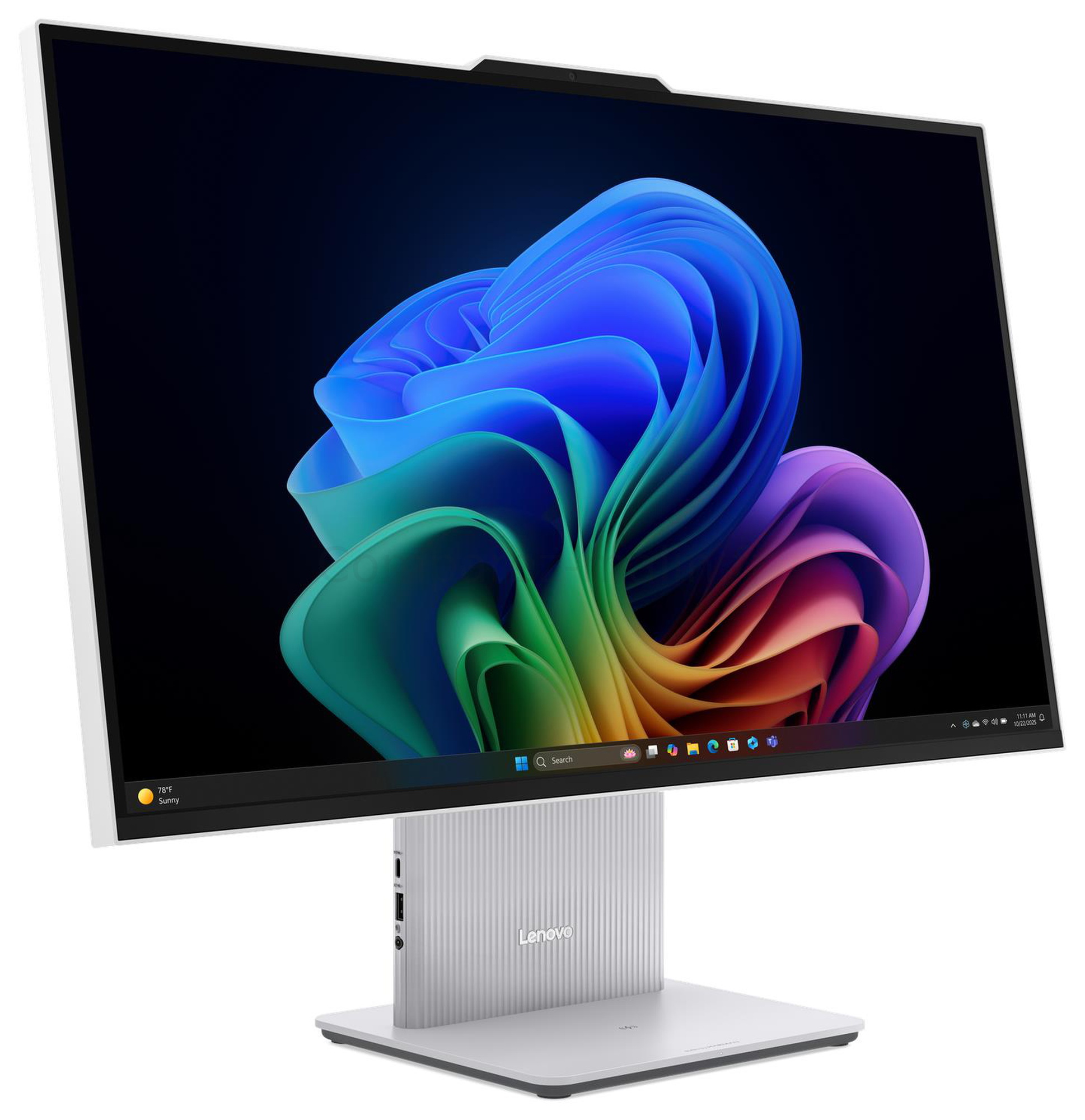 Lenovo IdeaCentre AIO 27IPH11 F0JJ000WFR - design avant Lenovo IdeaCentre AIO 27IPH11 F0JJ000WFR vue trois quarts avant