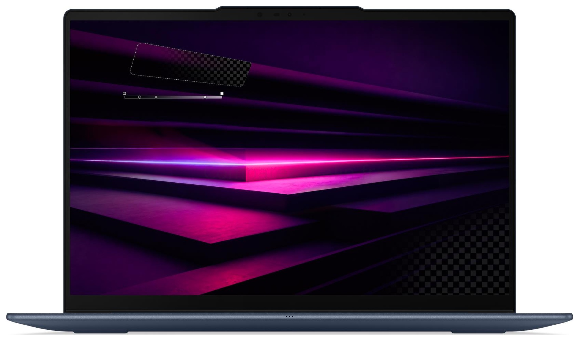 Lenovo Yoga Slim 7 14Q8Y11 83QR000YFR vue de face écran OLED Lenovo Yoga Slim 7 14Q8Y11 83QR000YFR vue de face écran OLED