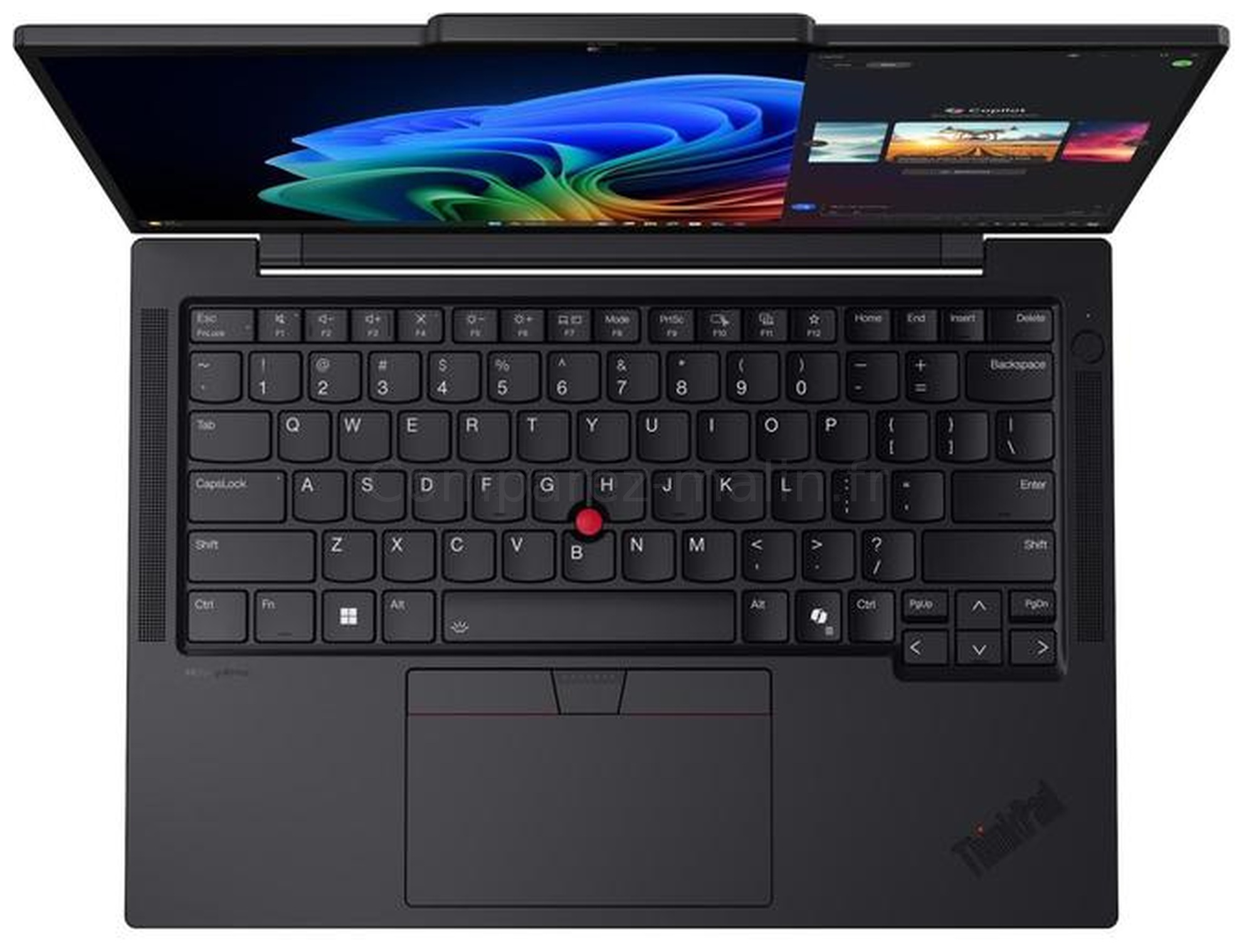 Lenovo ThinkPad T14s Gen 6 21QX00N5FR vue clavier du dessus Lenovo ThinkPad T14s Gen 6 21QX00N5FR vue clavier du dessus