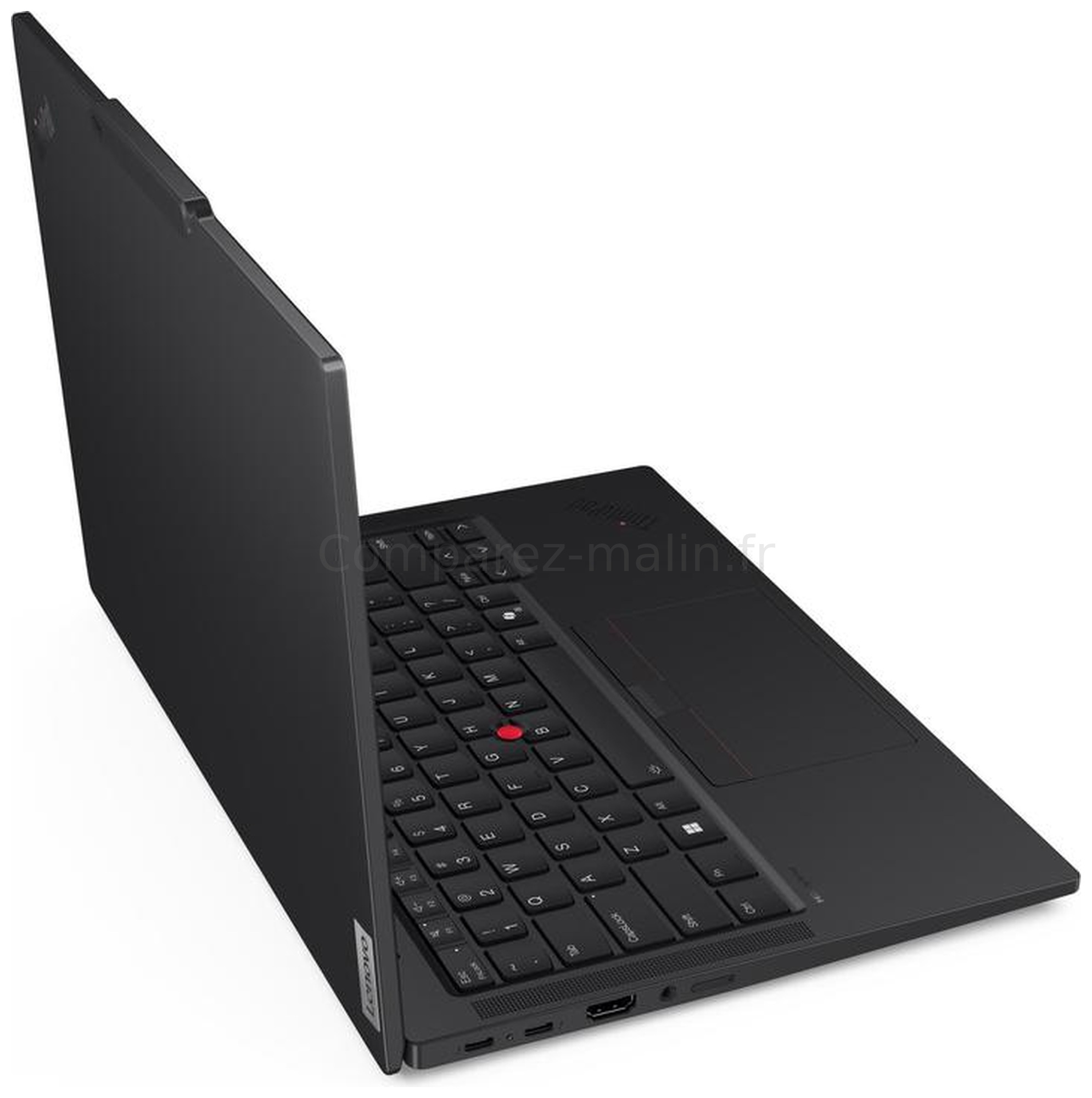 Lenovo ThinkPad T14s Gen 6 21QX00N5FR vue latérale ouverte Lenovo ThinkPad T14s Gen 6 21QX00N5FR vue latérale ouverte