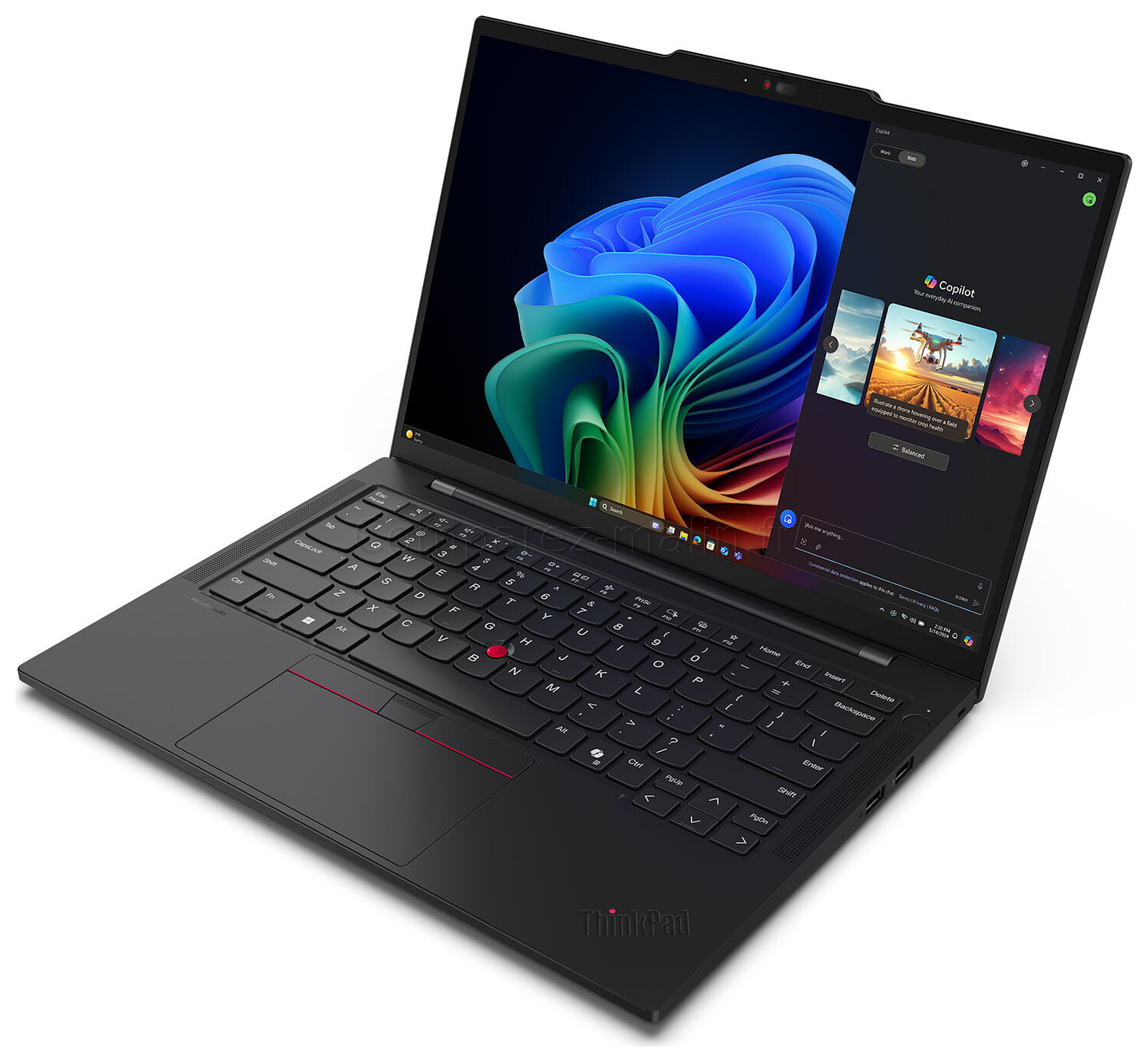 Lenovo ThinkPad T14s Gen 6 21TB002DFR vue 3/4 droite vers gauche Lenovo ThinkPad T14s Gen 6 21TB002DFR vue 3/4 droite vers gauche