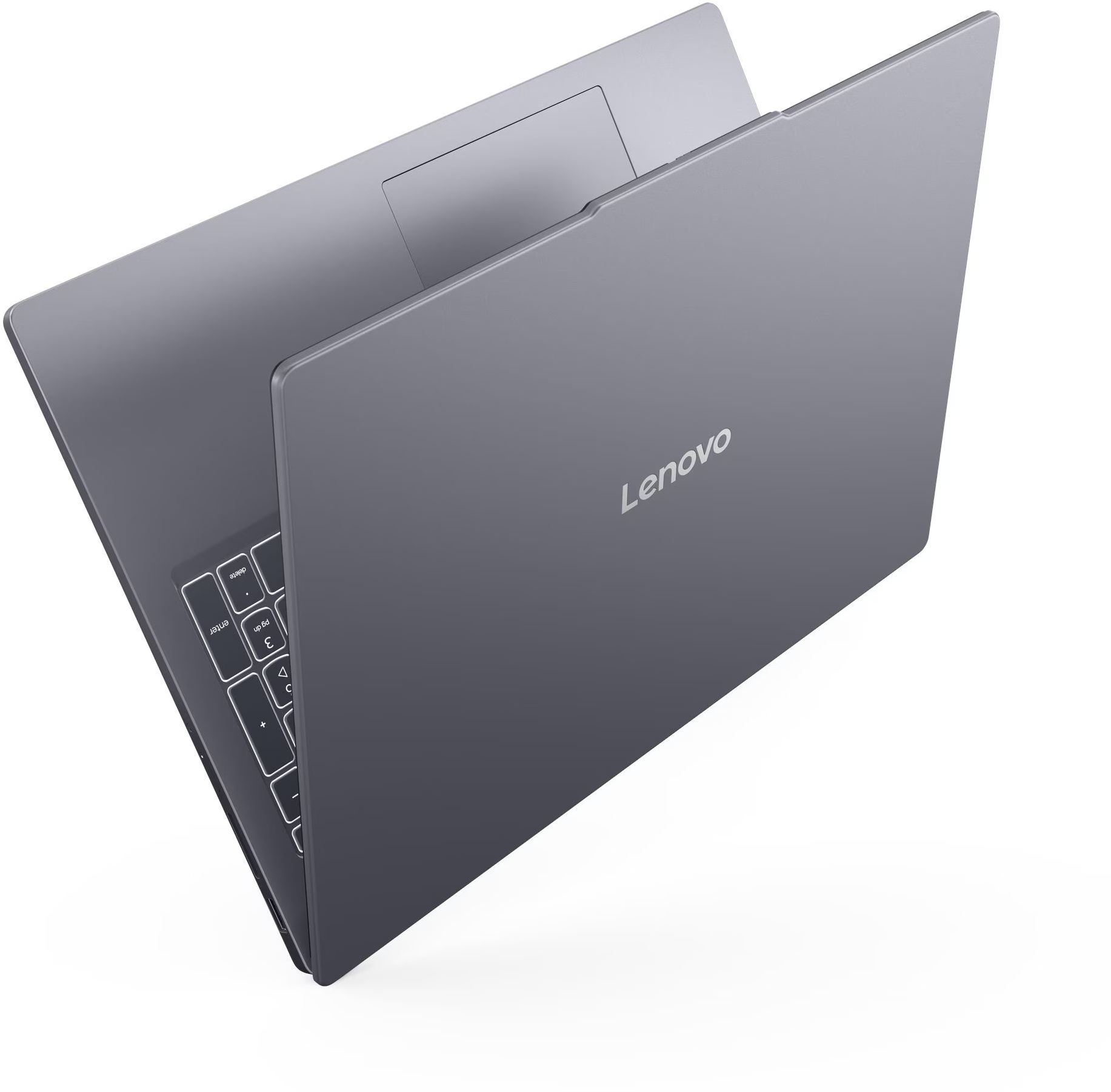 Lenovo IdeaPad Slim 3 16ARP10 83K800BKFR - vue arrière et capot Vue arrière et capot du Lenovo IdeaPad Slim 3 16ARP10 83K800BKFR