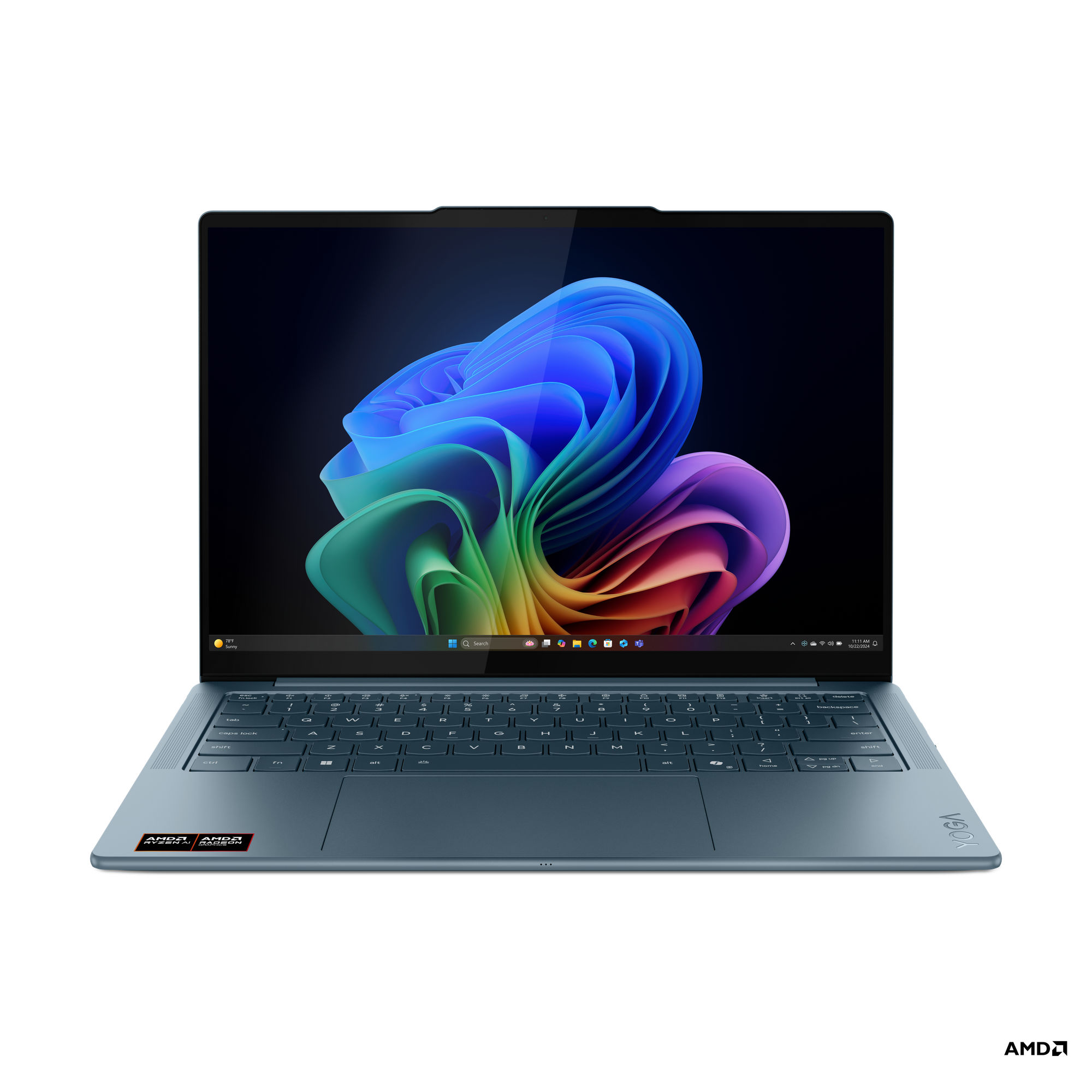 Lenovo Yoga Slim 7 14AKP10 83JY00A9FR - écran OLED de face Lenovo Yoga Slim 7 14AKP10 83JY00A9FR vu de face avec écran OLED 14 pouces