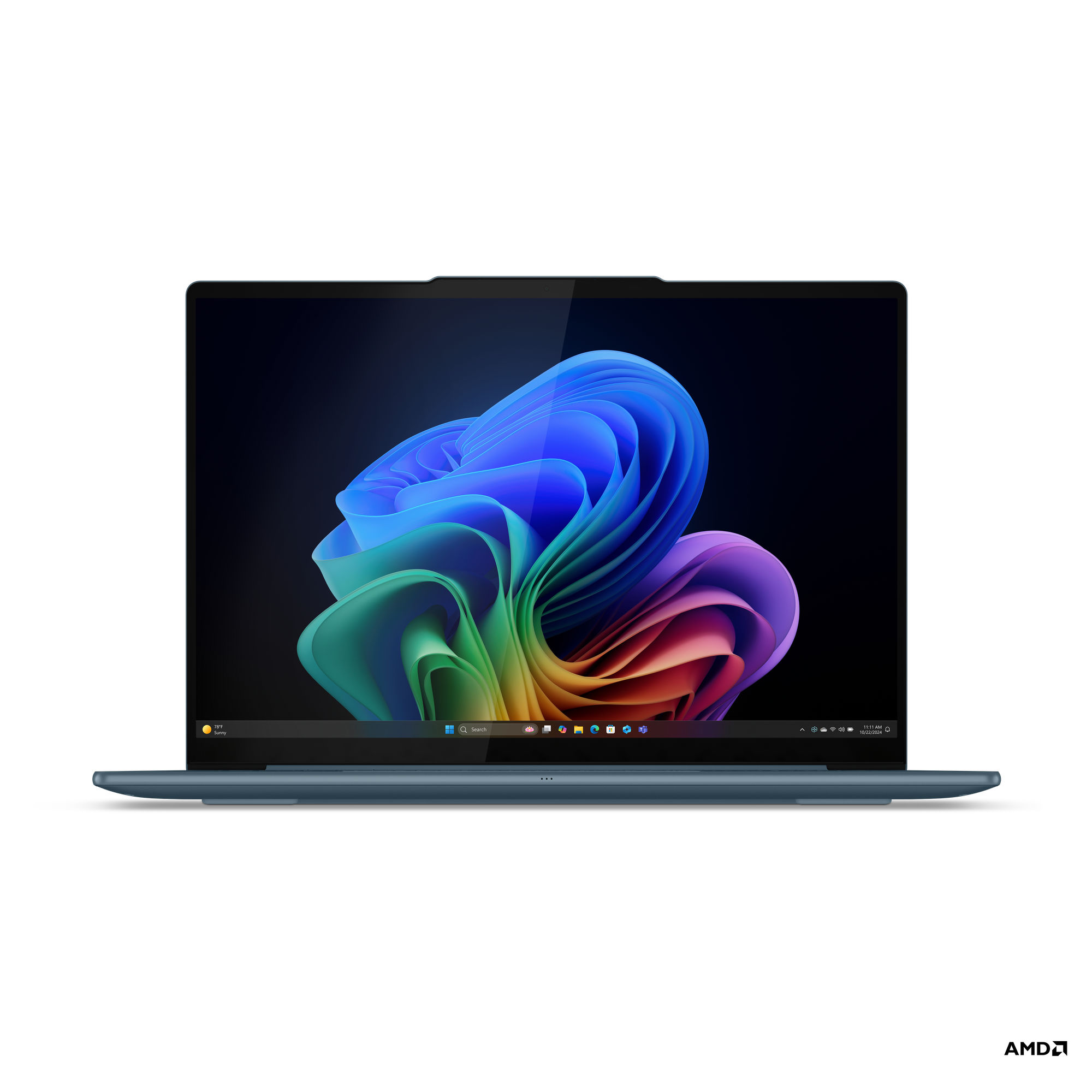 Lenovo Yoga Slim 7 14AKP10 83JY00A9FR - vue de face basse Lenovo Yoga Slim 7 14AKP10 83JY00A9FR vu de face en position basse