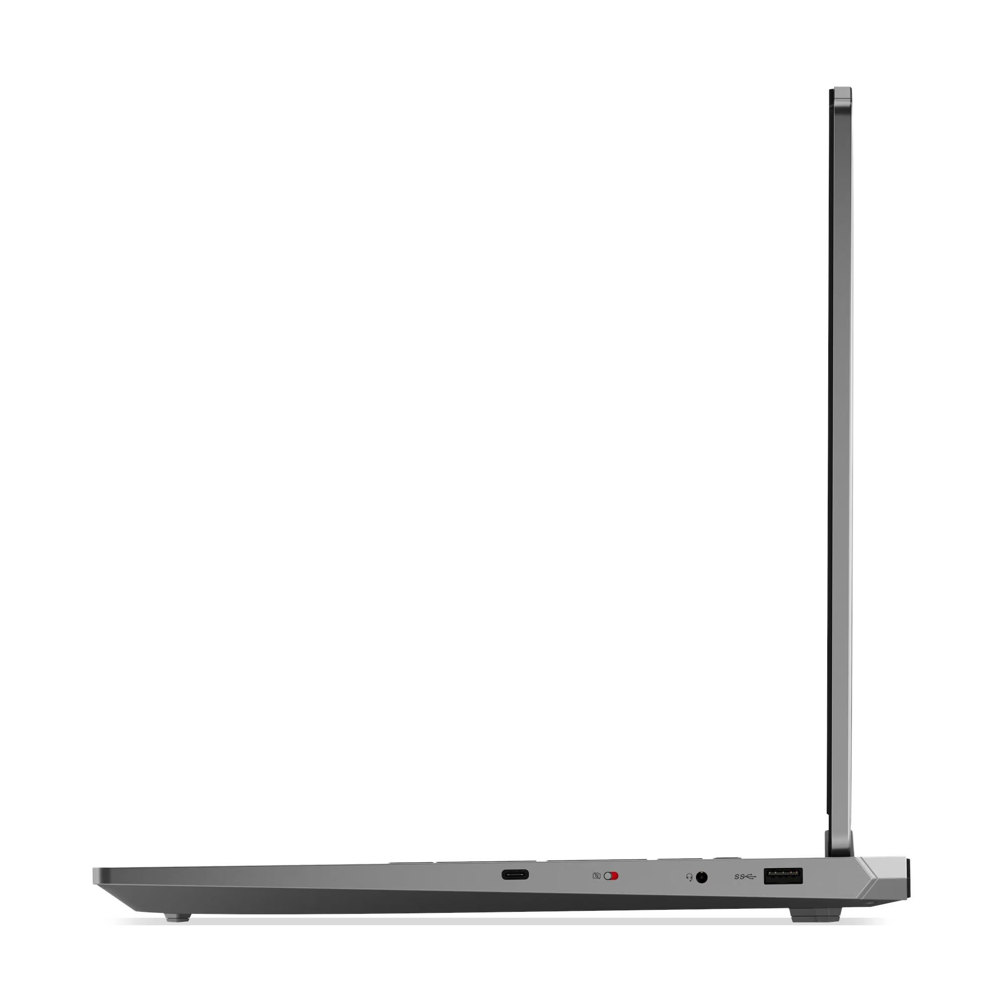 Lenovo LOQ 17IRX10 83JH00CYFR - profil droit et connectique Lenovo LOQ 17IRX10 83JH00CYFR vu de profil droit avec ports USB et audio