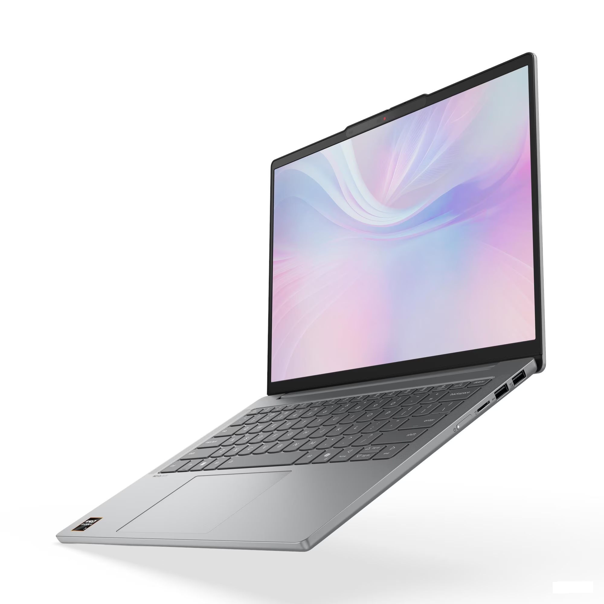 Lenovo Ideapad Slim 5 14AKP10 83HX00C2FR vue ouverte en finition grise Lenovo Ideapad Slim 5 14AKP10 83HX00C2FR vue ouverte en finition grise