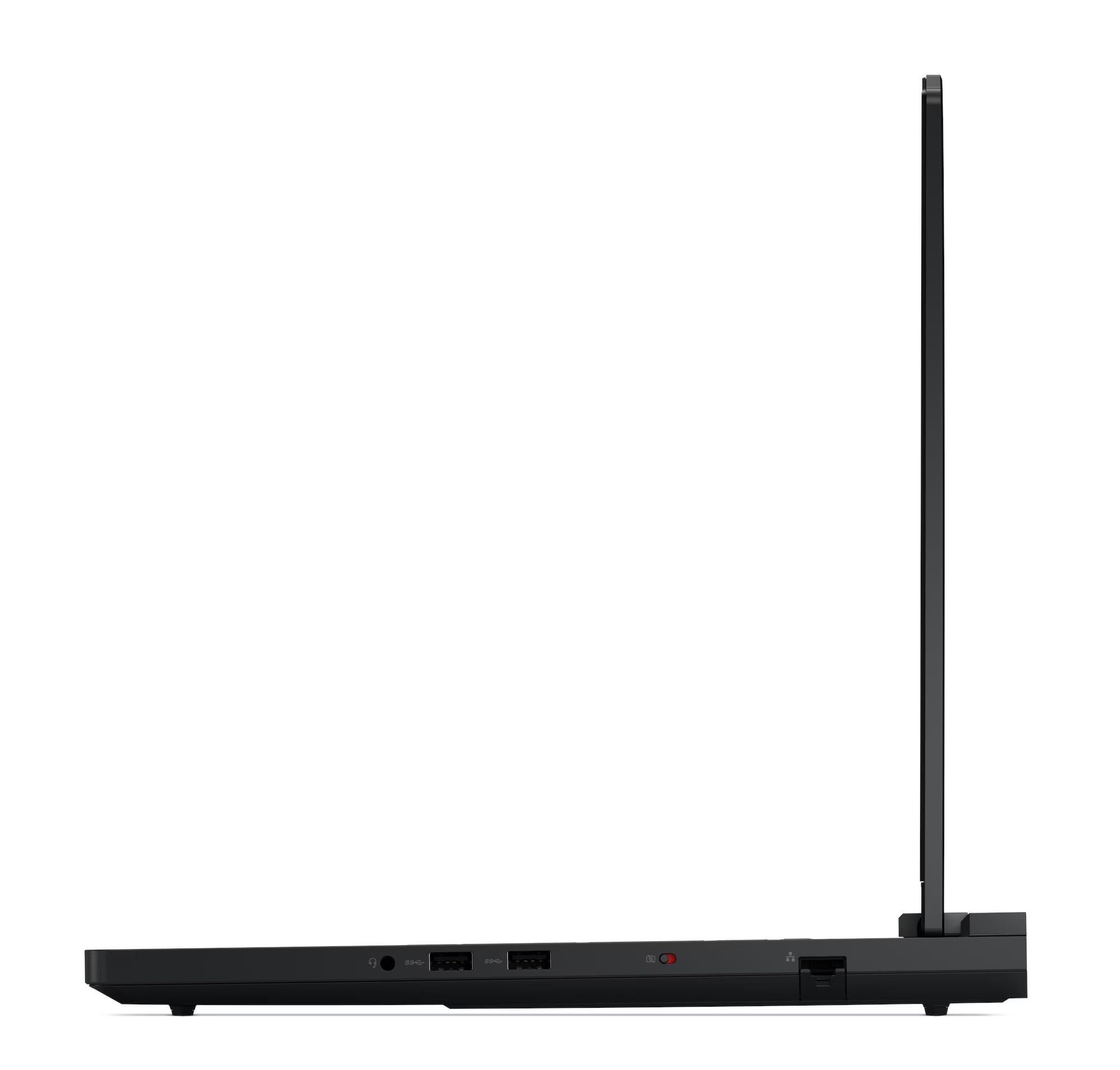 Lenovo Legion Pro 7 16AFR10H 83RU0048FR - profil gauche Lenovo Legion Pro 7 16AFR10H 83RU0048FR profil gauche avec Ethernet et USB