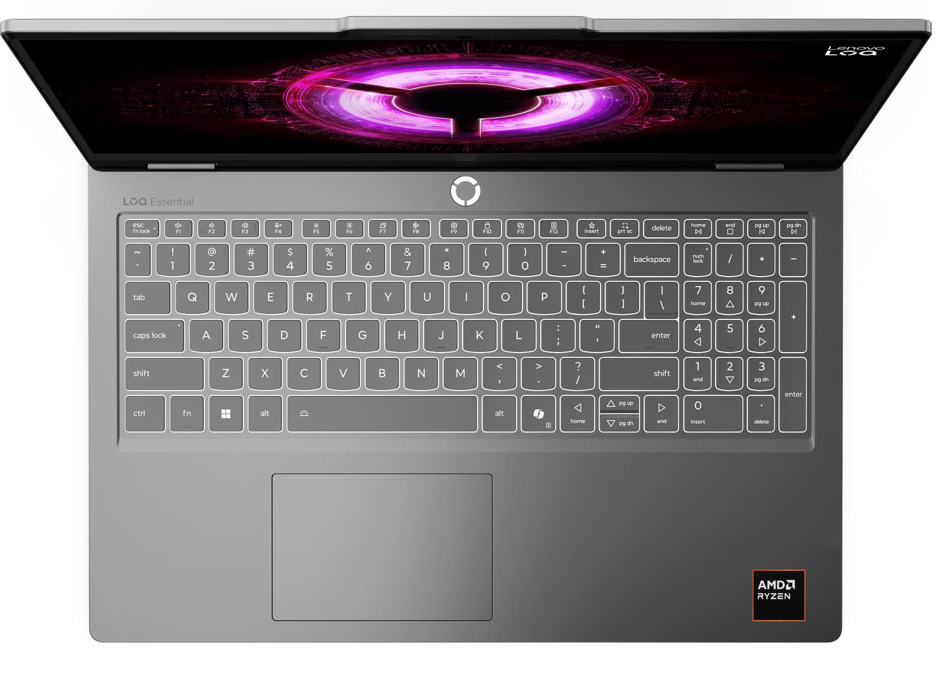 Lenovo LOQ Essential 15ARP11 83VA0016FR clavier rétroéclairé et pavé numérique Lenovo LOQ Essential 15ARP11 83VA0016FR clavier rétroéclairé et pavé numérique