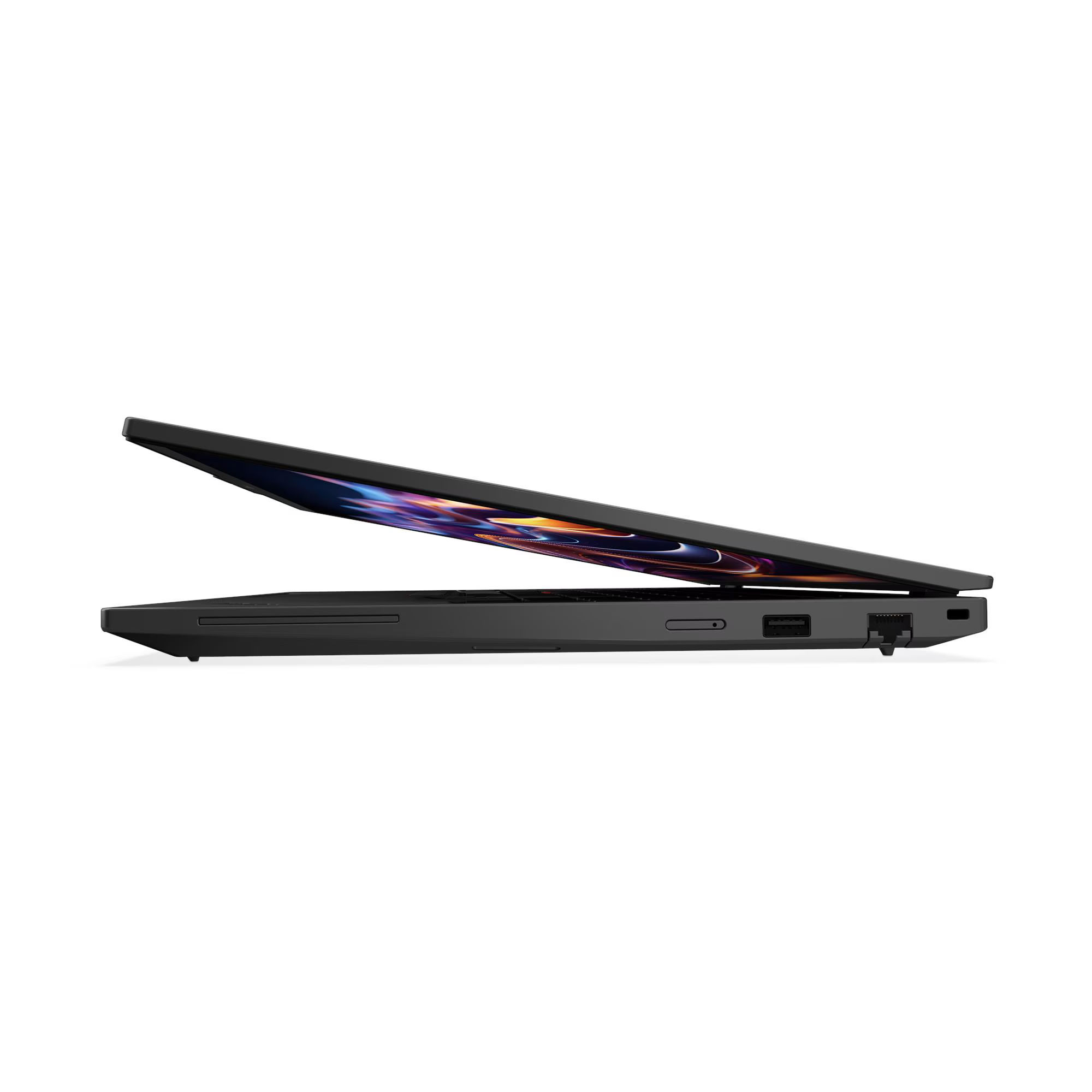 Lenovo ThinkPad P16s Gen 4 21QR0056FR écran entrouvert et profil fin Lenovo ThinkPad P16s Gen 4 21QR0056FR écran entrouvert et profil fin