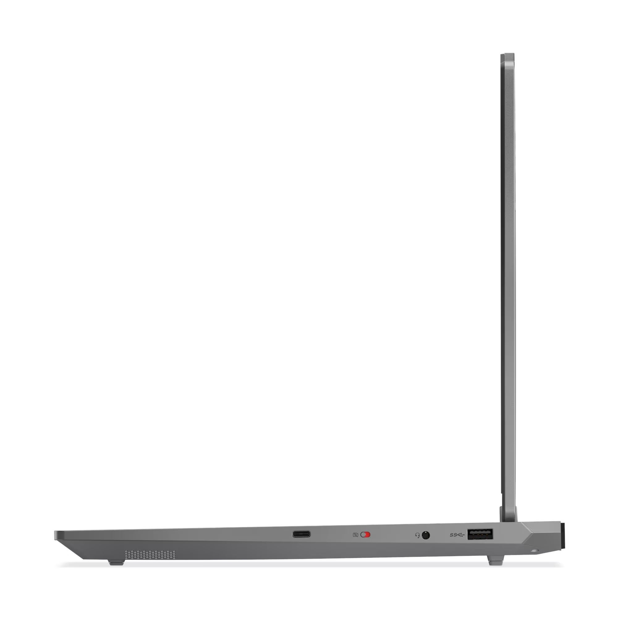 Lenovo LOQ 15AHP10 83JG00J0FR - connectique latérale Lenovo LOQ 15AHP10 83JG00J0FR profil avec ports USB-C et prise casque