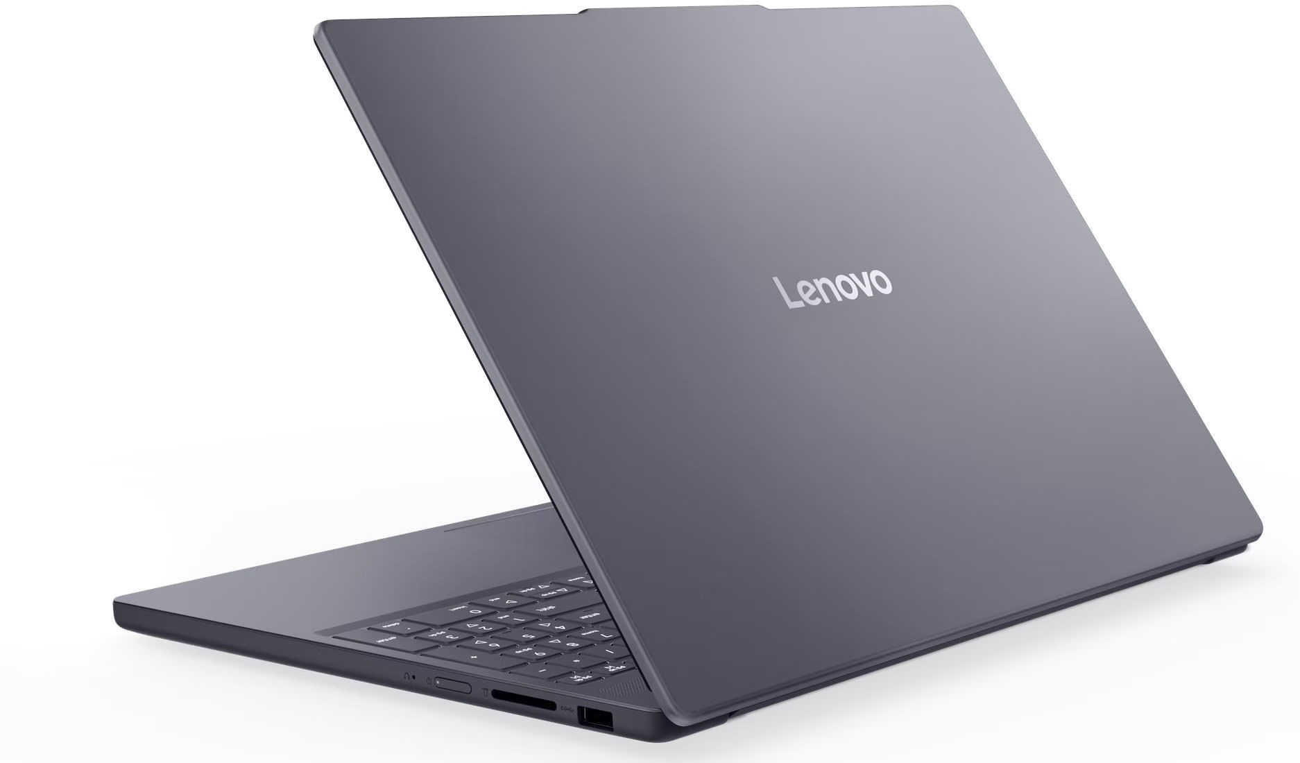 Lenovo IdeaPad Slim 3 15IPH11 83UR0058FR - capot gris Lenovo IdeaPad Slim 3 15IPH11 83UR0058FR capot gris et profil arrière