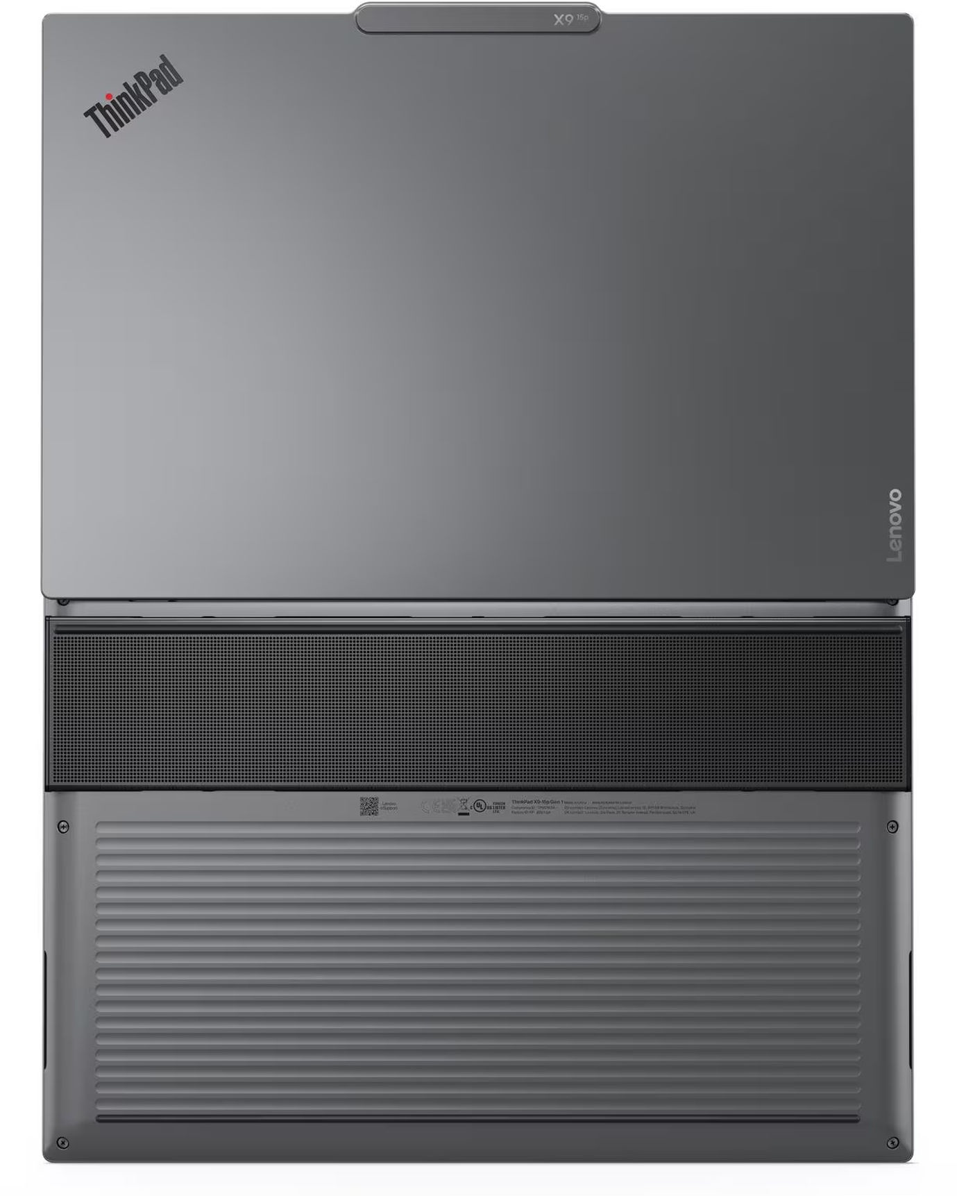 Lenovo ThinkPad X9-15P Gen 1 (21VV003QFR) - dessous du châssis Lenovo ThinkPad X9-15P Gen 1 (21VV003QFR) dessous du châssis et ventilation