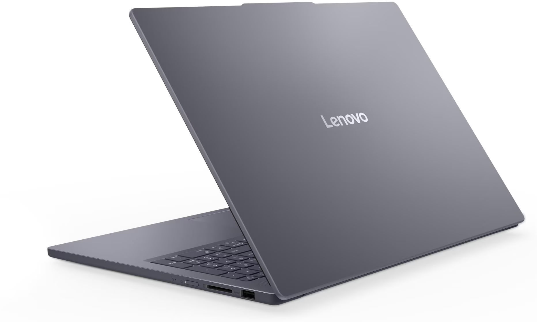 Lenovo IdeaPad Slim 3 16IPH11 (83US002AFR) vue arrière du capot gris Lenovo IdeaPad Slim 3 16IPH11 (83US002AFR) vue arrière du capot gris