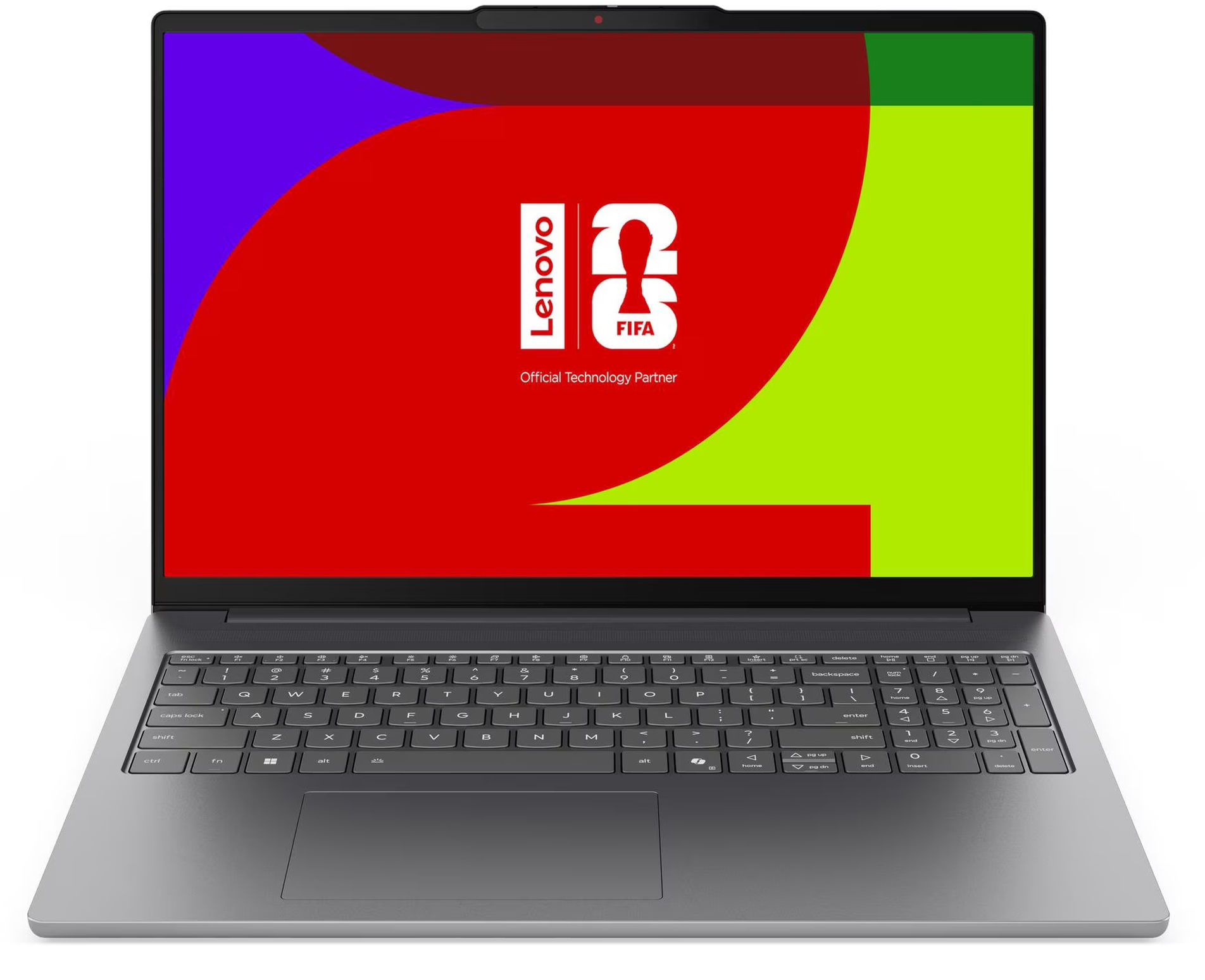 Lenovo IdeaPad Slim 5 16IPH11 83S60013FR – écran et clavier Lenovo IdeaPad Slim 5 16IPH11 83S60013FR ouvert de face avec clavier numérique