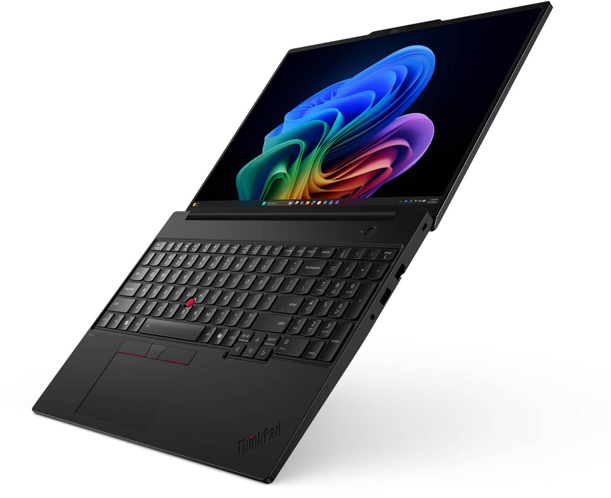 Clavier complet et TrackPoint du Lenovo ThinkPad T16 Gen 5 21WT0055FR Vue inclinée du clavier du Lenovo ThinkPad T16 Gen 5 21WT0055FR