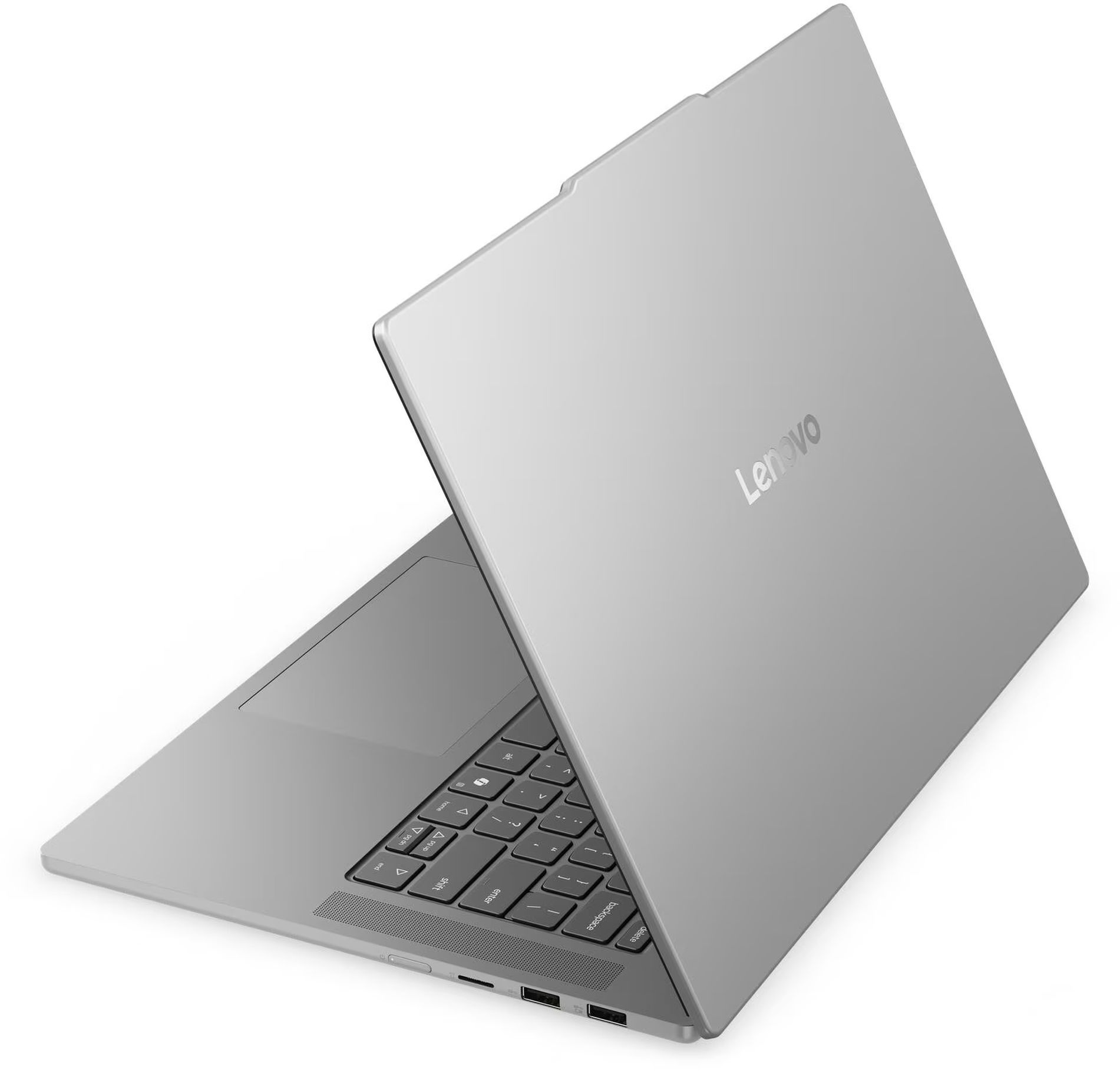 Lenovo IdeaPad Slim 5 15Q8Y11 83RL0005FR ouvert vu de dos Vue arrière du Lenovo IdeaPad Slim 5 15Q8Y11 83RL0005FR ouvert