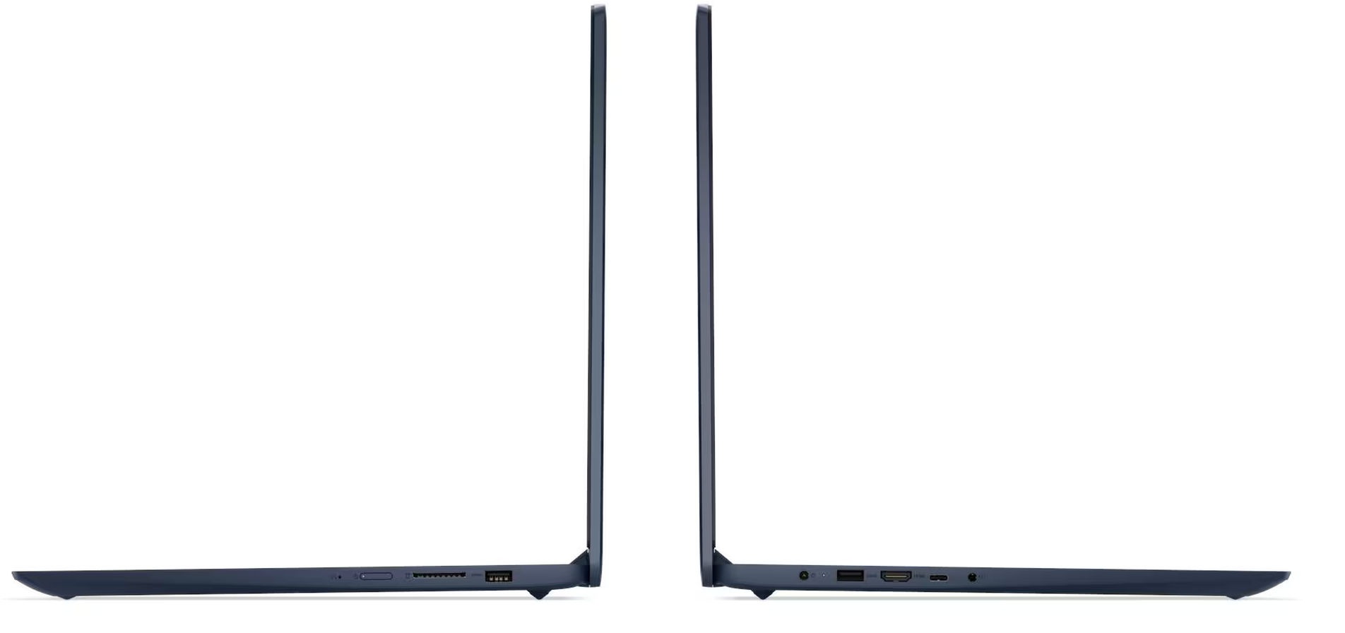 Connectique latérale du Lenovo IdeaPad Slim 3 17IWC11 83VS005JFR Connecteurs et profils latéraux du Lenovo IdeaPad Slim 3 17IWC11 83VS005JFR