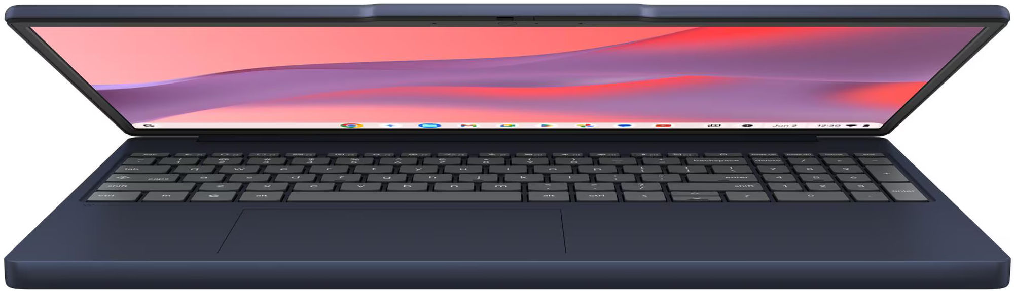 Clavier et écran du Lenovo Chrome 15M8910 83W70018FR Lenovo Chrome 15M8910 83W70018FR ouvert avec vue rapprochée du clavier