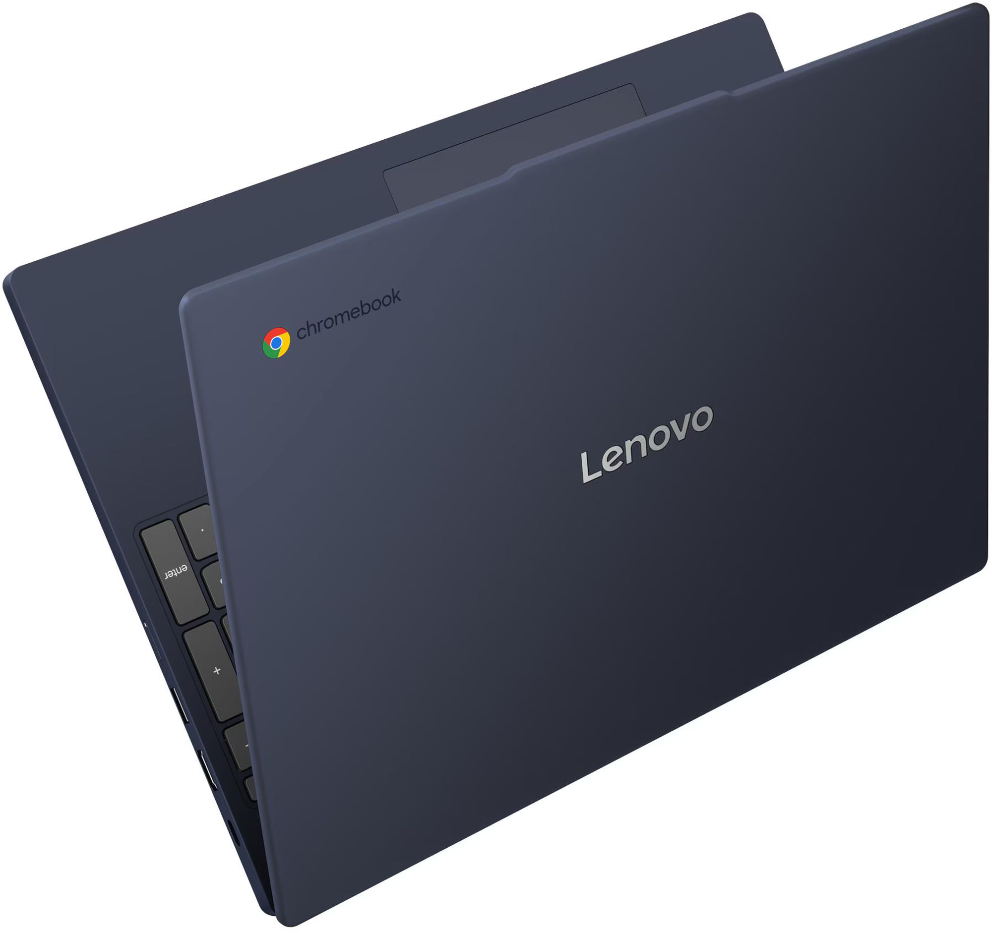 Capot du Lenovo Chrome 15M8910 83W70018FR Capot bleu du Lenovo Chrome 15M8910 83W70018FR avec logos Lenovo et Chromebook