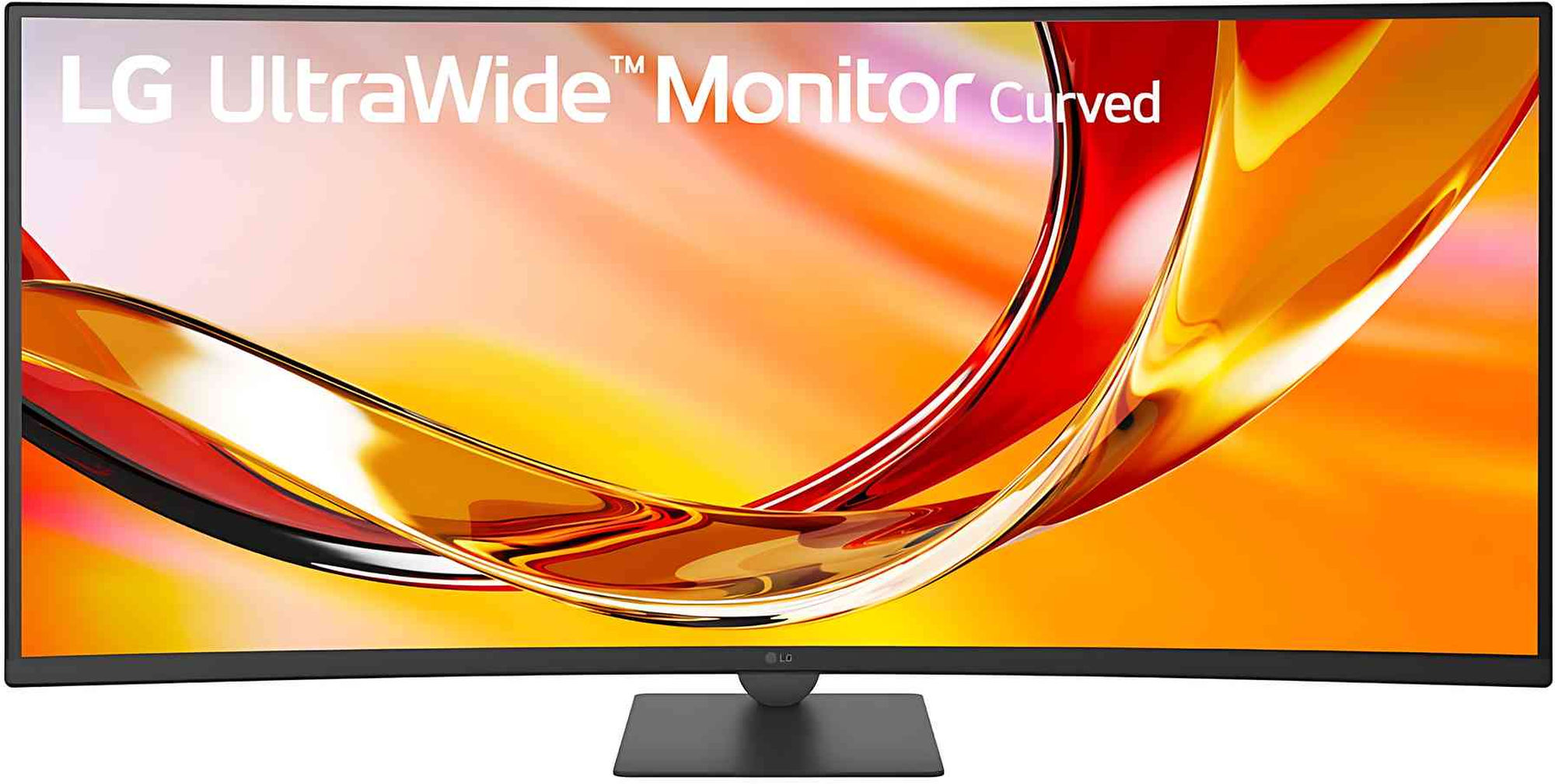 Écran incurvé LG 34U640B-B en vue frontale Moniteur ultra-large LG 34U640B-B vu de face