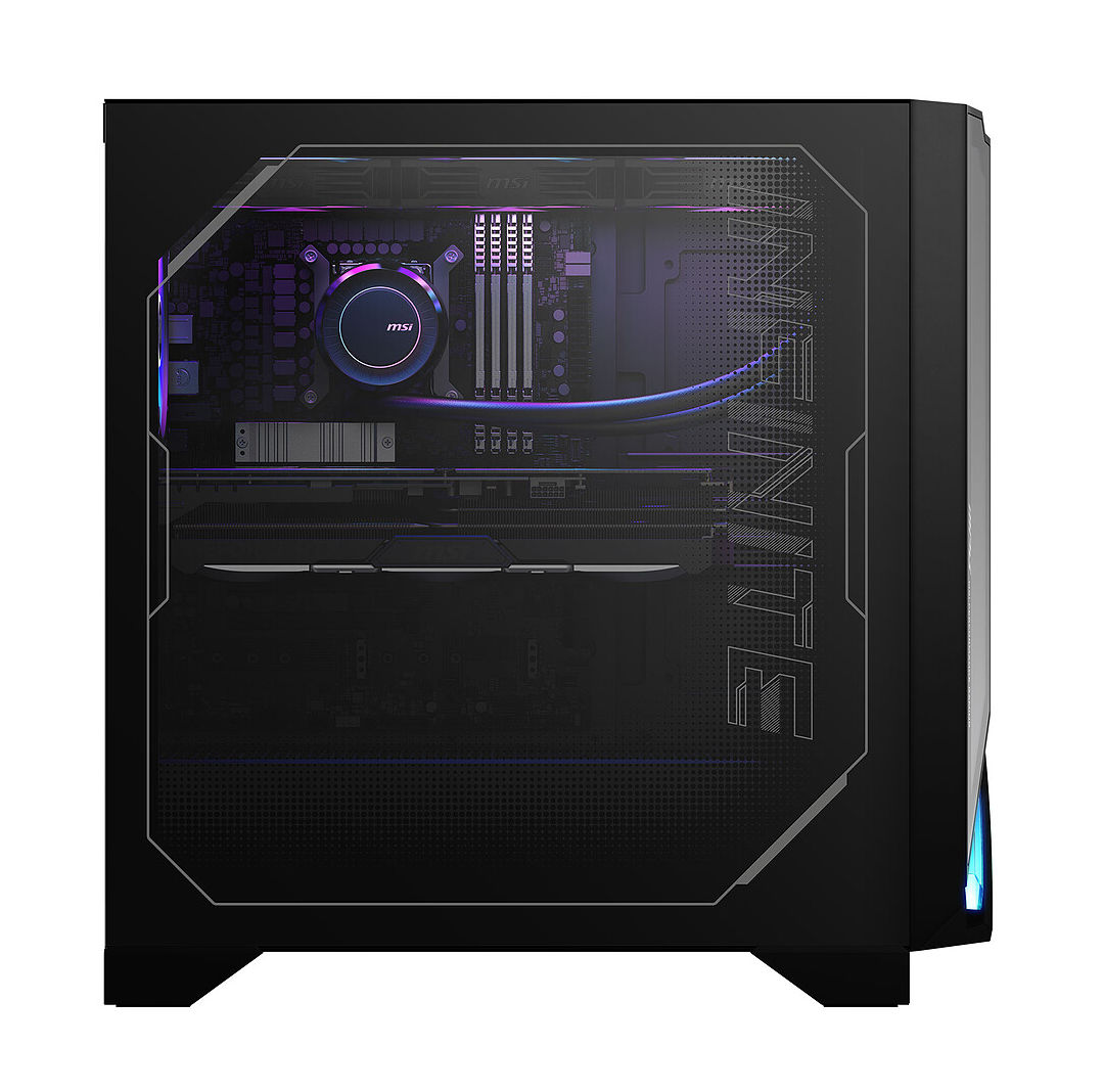 MSI MPG Infinite X3 AI 2NVV7-055EU : aperçu intérieur Intérieur du MSI MPG Infinite X3 AI 2NVV7-055EU (vue latérale)