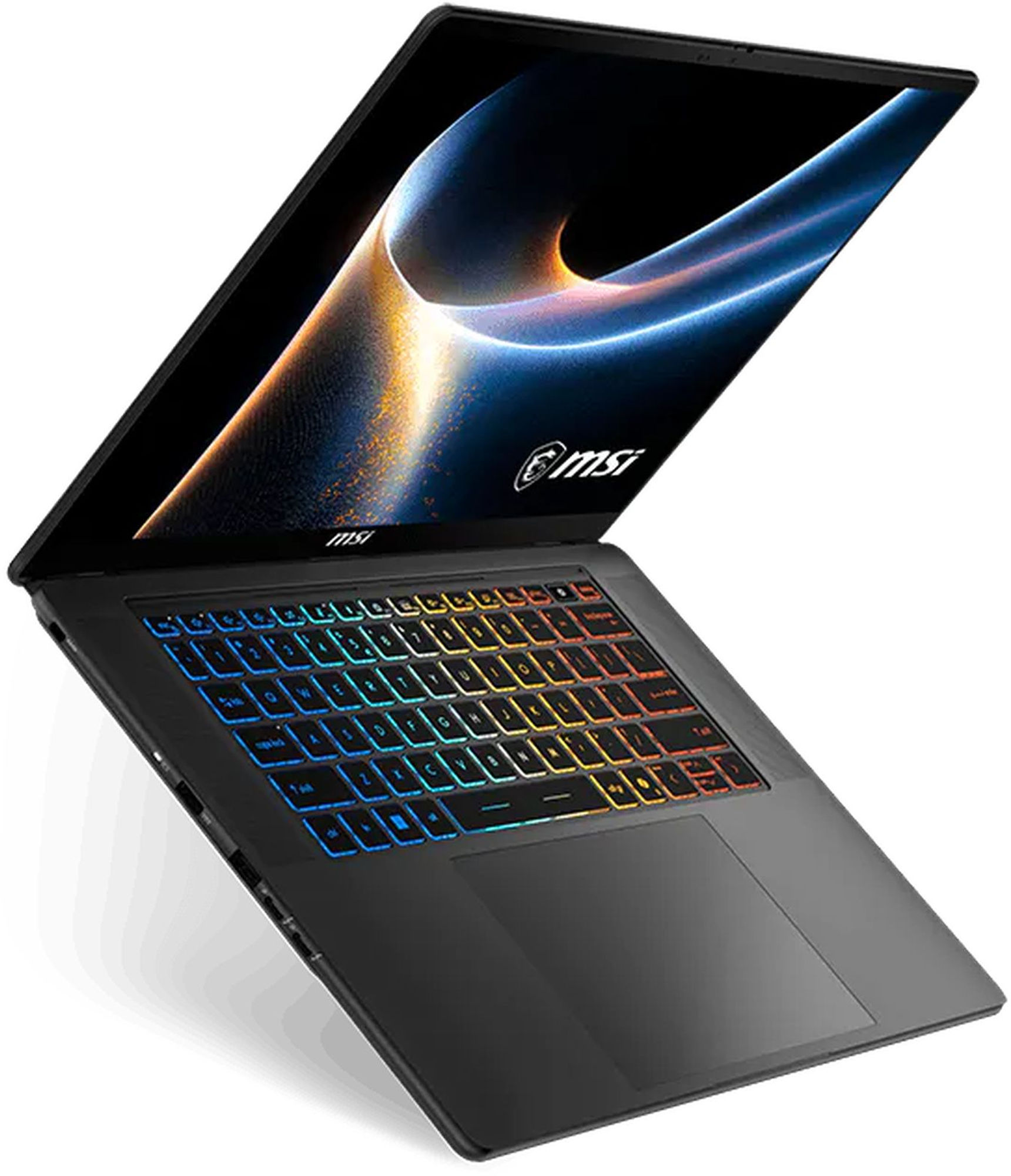 MSI Stealth 16 AI+ B3WI-001FR vue trois quarts MSI Stealth 16 AI+ B3WI-001FR vue trois quarts