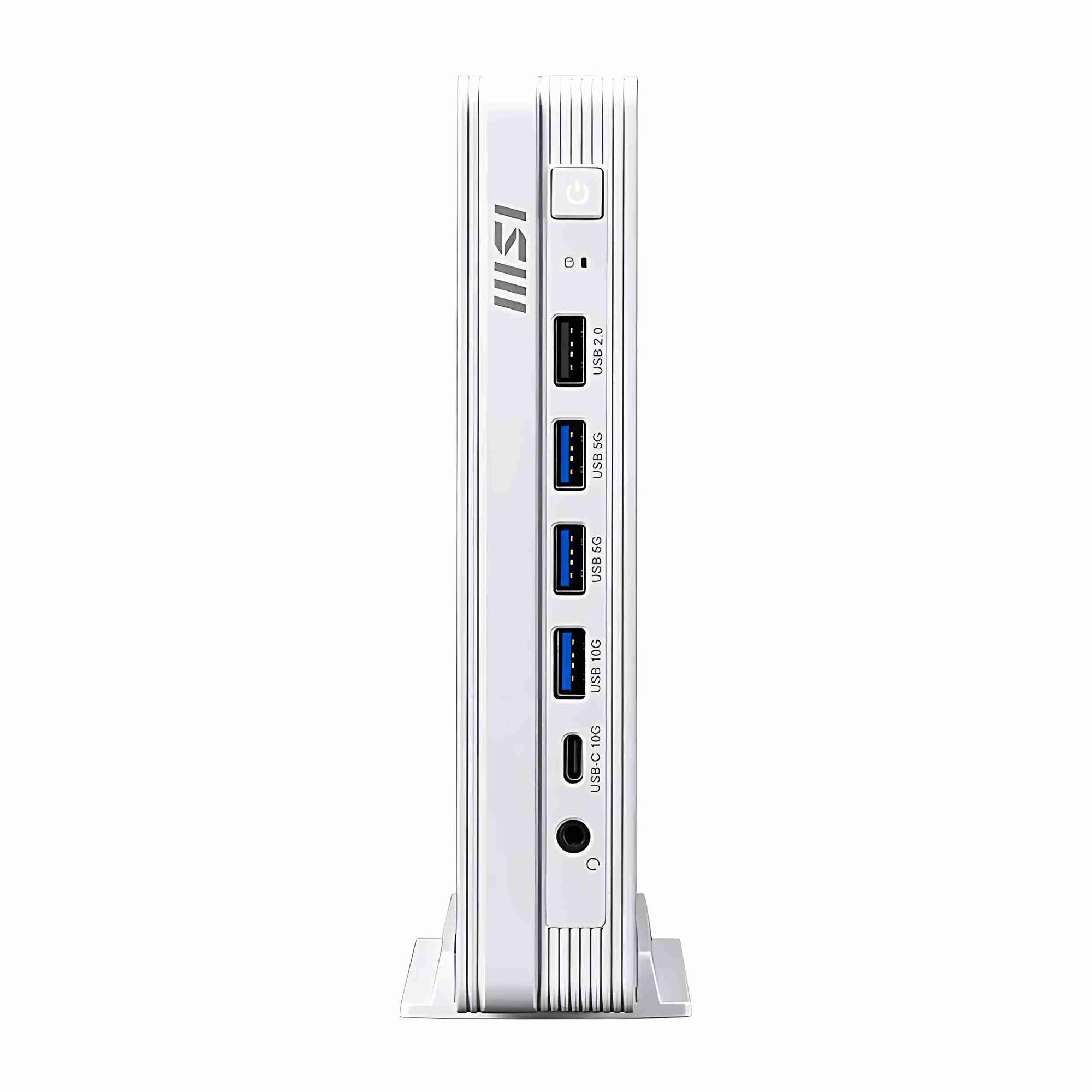 MSI PRO DP10 A14MG-006EU - connectique avant accessible Face avant du MSI PRO DP10 A14MG-006EU avec connectique USB