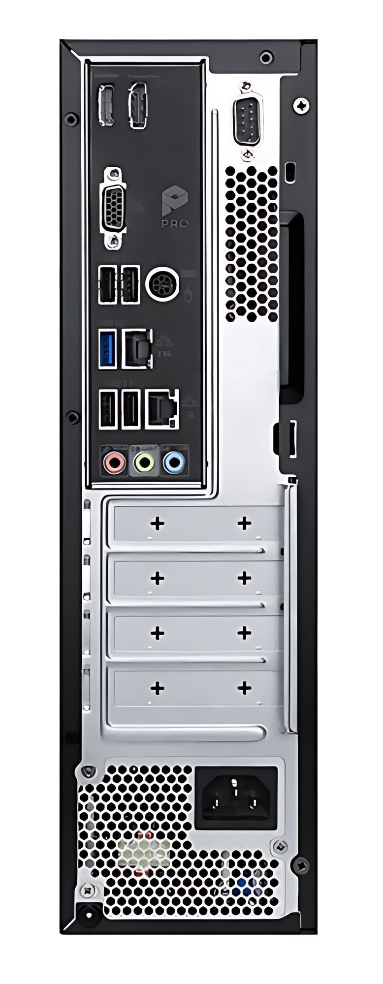 MSI PRO DP80 AI A2TAG-075EU - détail des ports arrière Connecteurs arrière du MSI PRO DP80 AI A2TAG-075EU