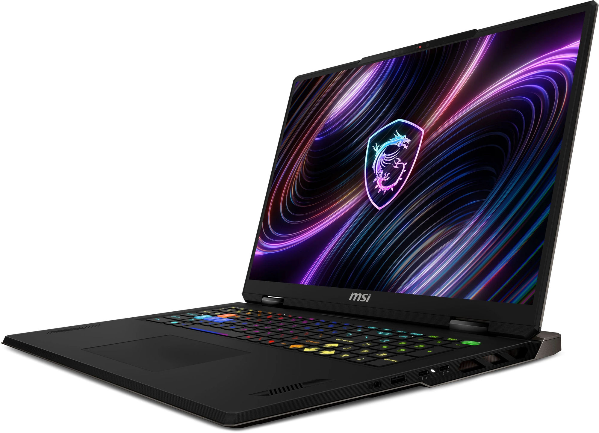 MSI Raider A18 HX A8WHG-281FR vue de trois quarts avec écran mini-LED MSI Raider A18 HX A8WHG-281FR vue de trois quarts avec écran mini-LED