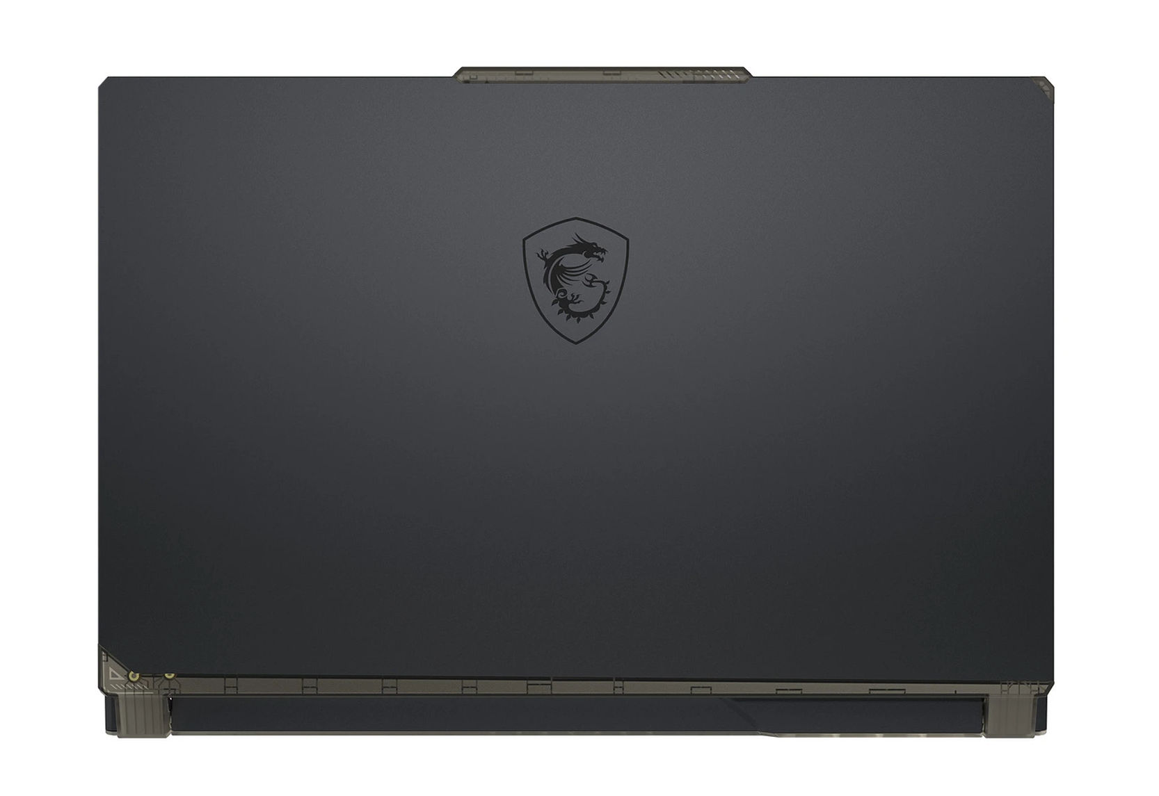 MSI Cyborg 15 A13VE-2479FRNN - capot fermé MSI Cyborg 15 A13VE-2479FRNN capot noir avec logo MSI