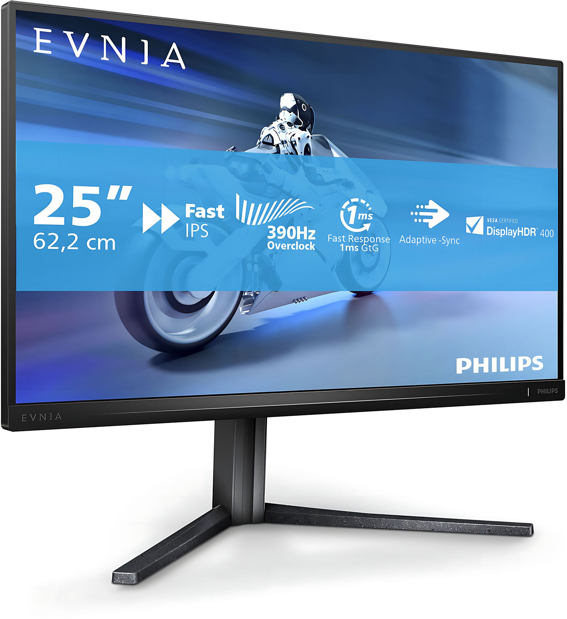 Philips Evnia 25M2N5200U vue trois quarts