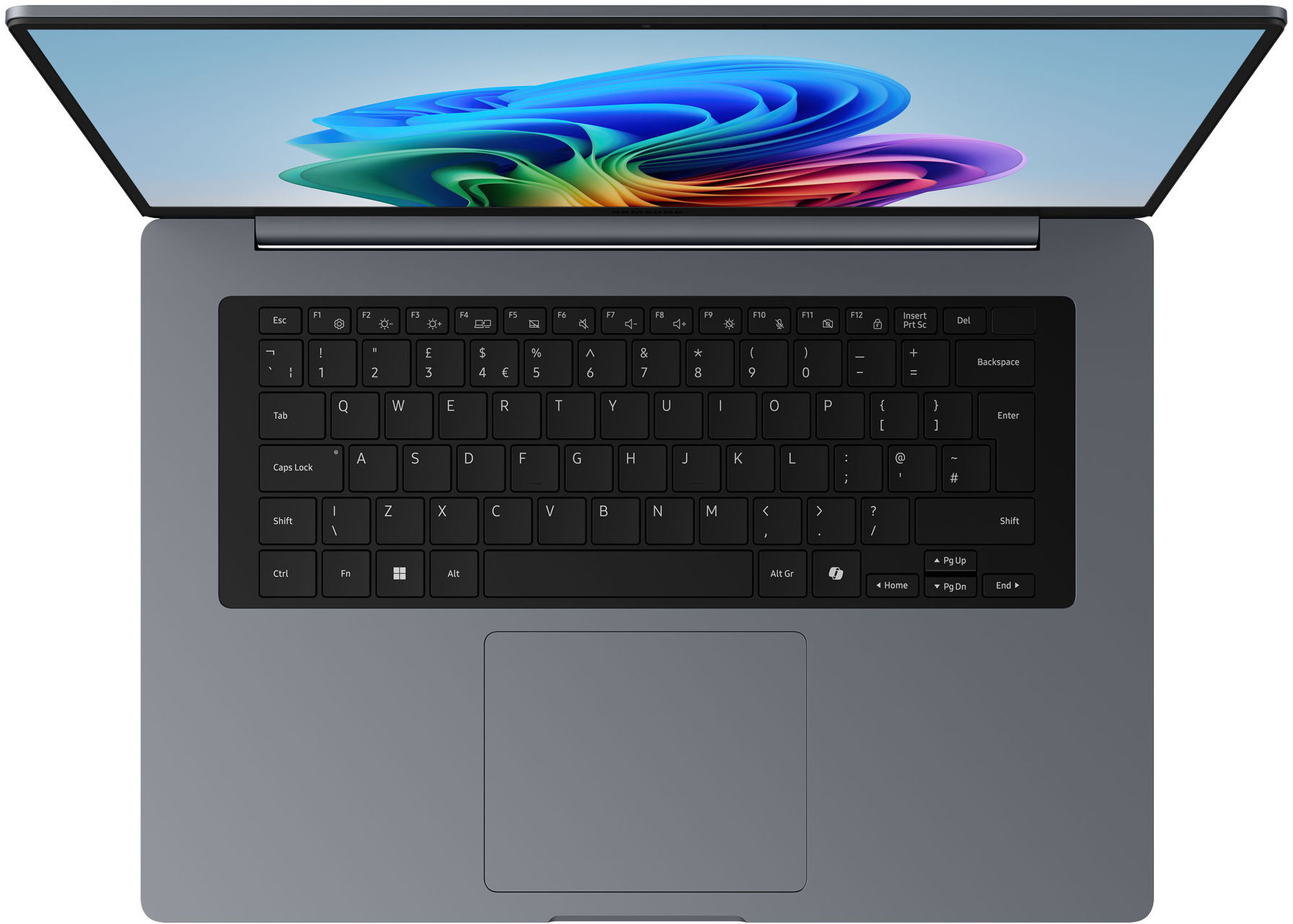 Samsung Galaxy Book6 16 NP760VJG-KA1FR - vue clavier Samsung Galaxy Book6 16 NP760VJG-KA1FR - vue clavier