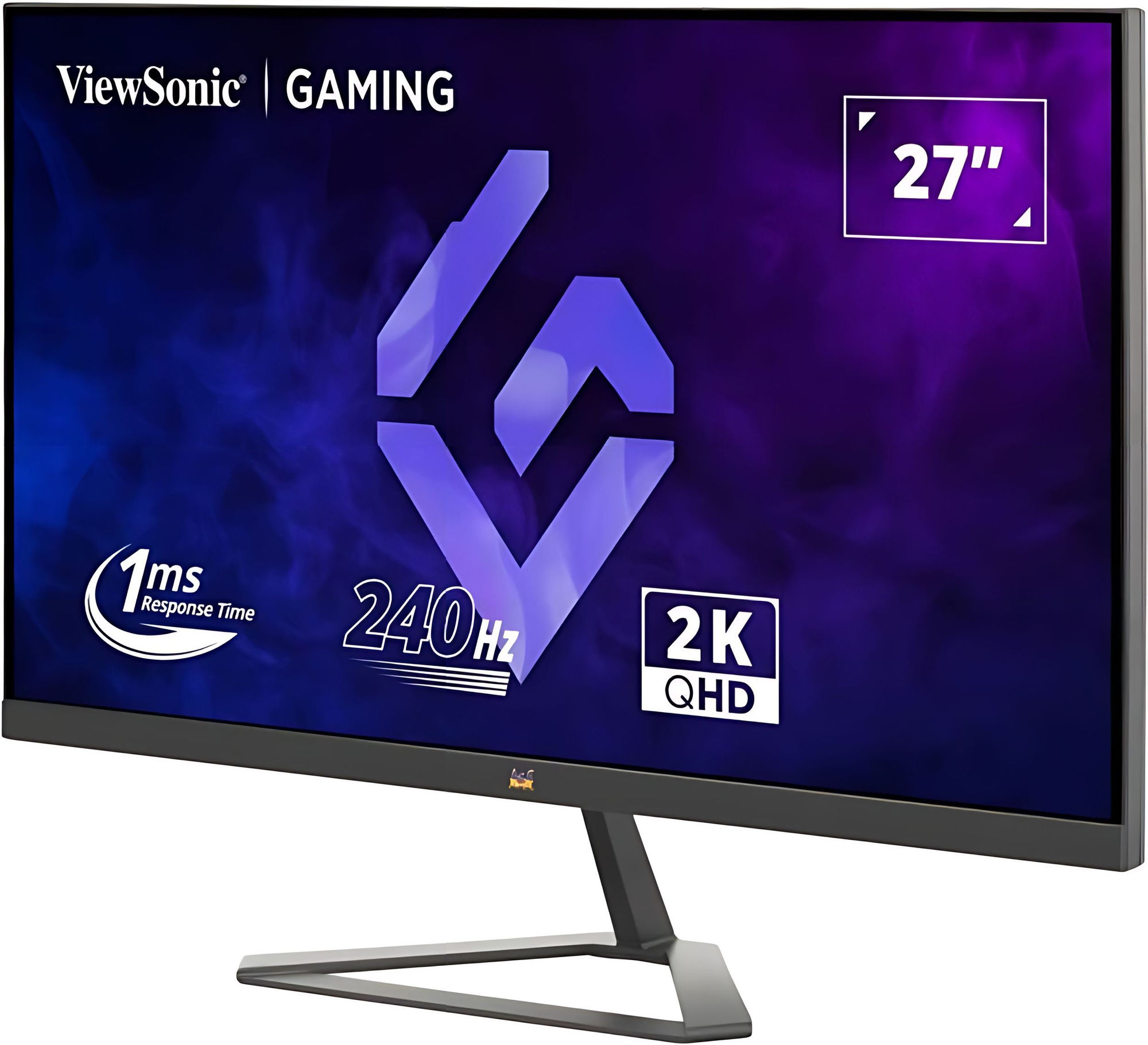 ViewSonic VX2758A-2K-PRO-3 : orientation gaming et fluidité Écran ViewSonic VX2758A-2K-PRO-3 - vue avant inclinée