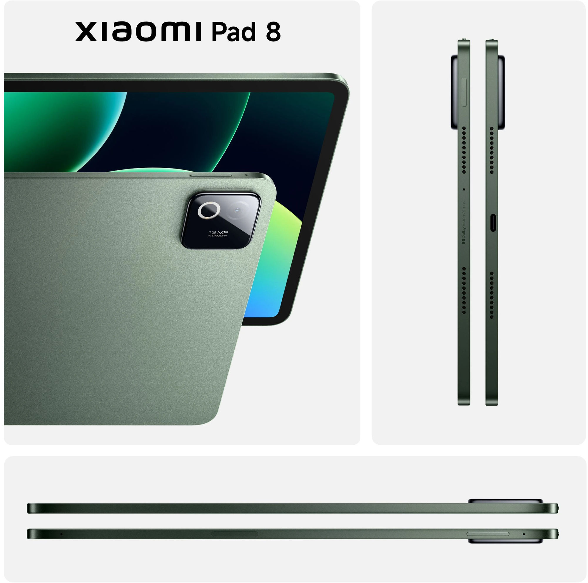 Xiaomi Pad 8 vert PAD88128V visuel produit 2 Xiaomi Pad 8 vert PAD88128V visuel produit 2
